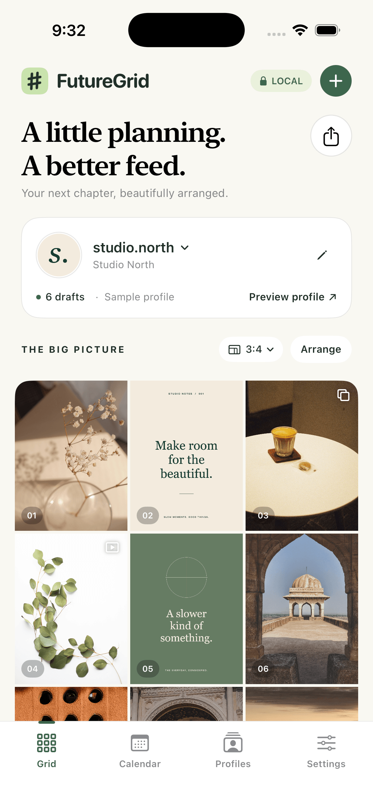 FutureGrid is live: a private visual planner for iPhone and iPad