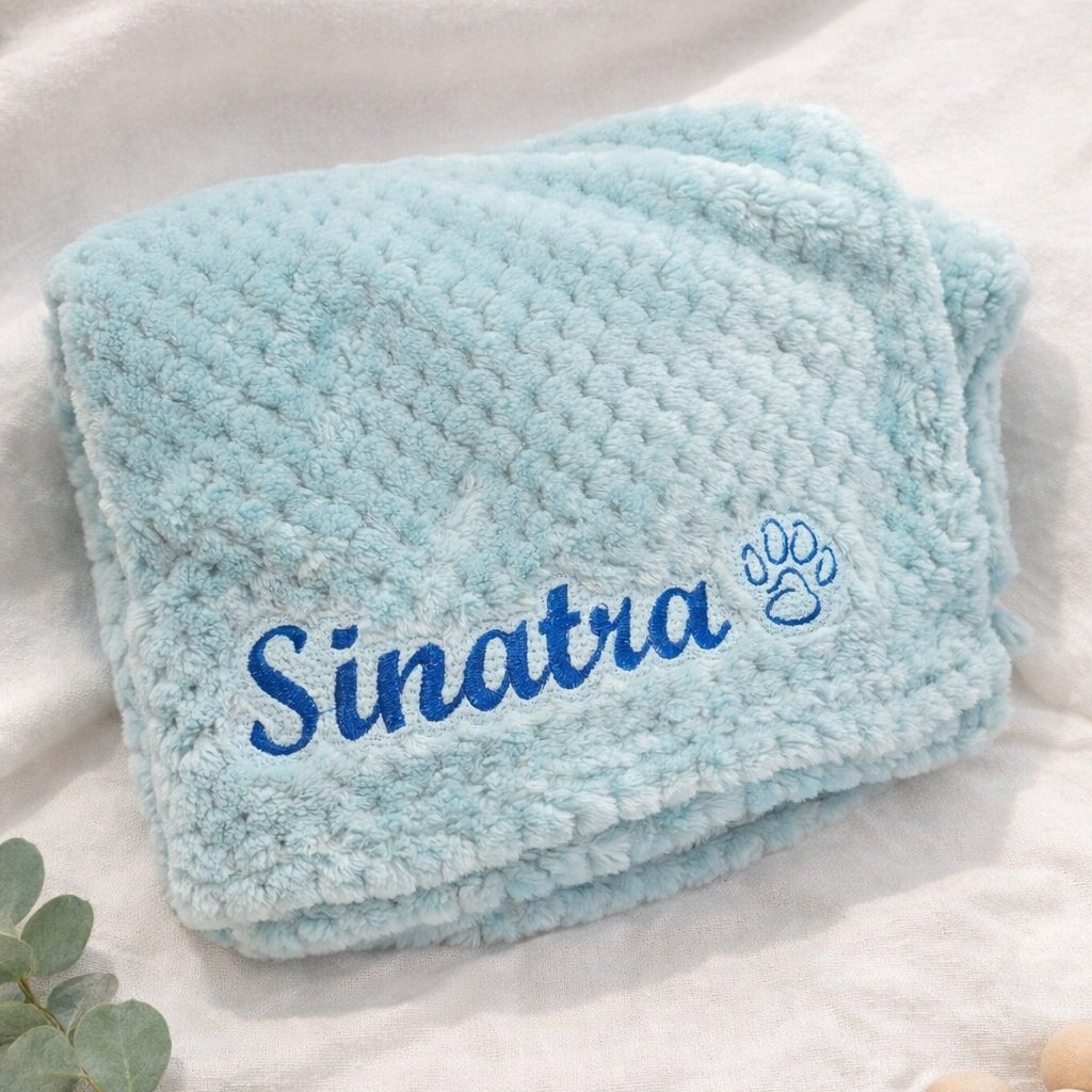 Pet Embroidered Blankets