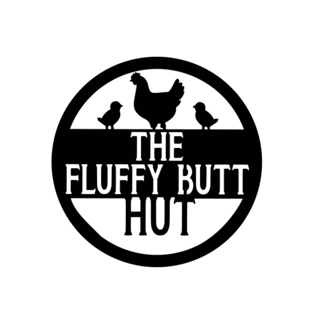 "Fluffy Butt Hut" Wall Art