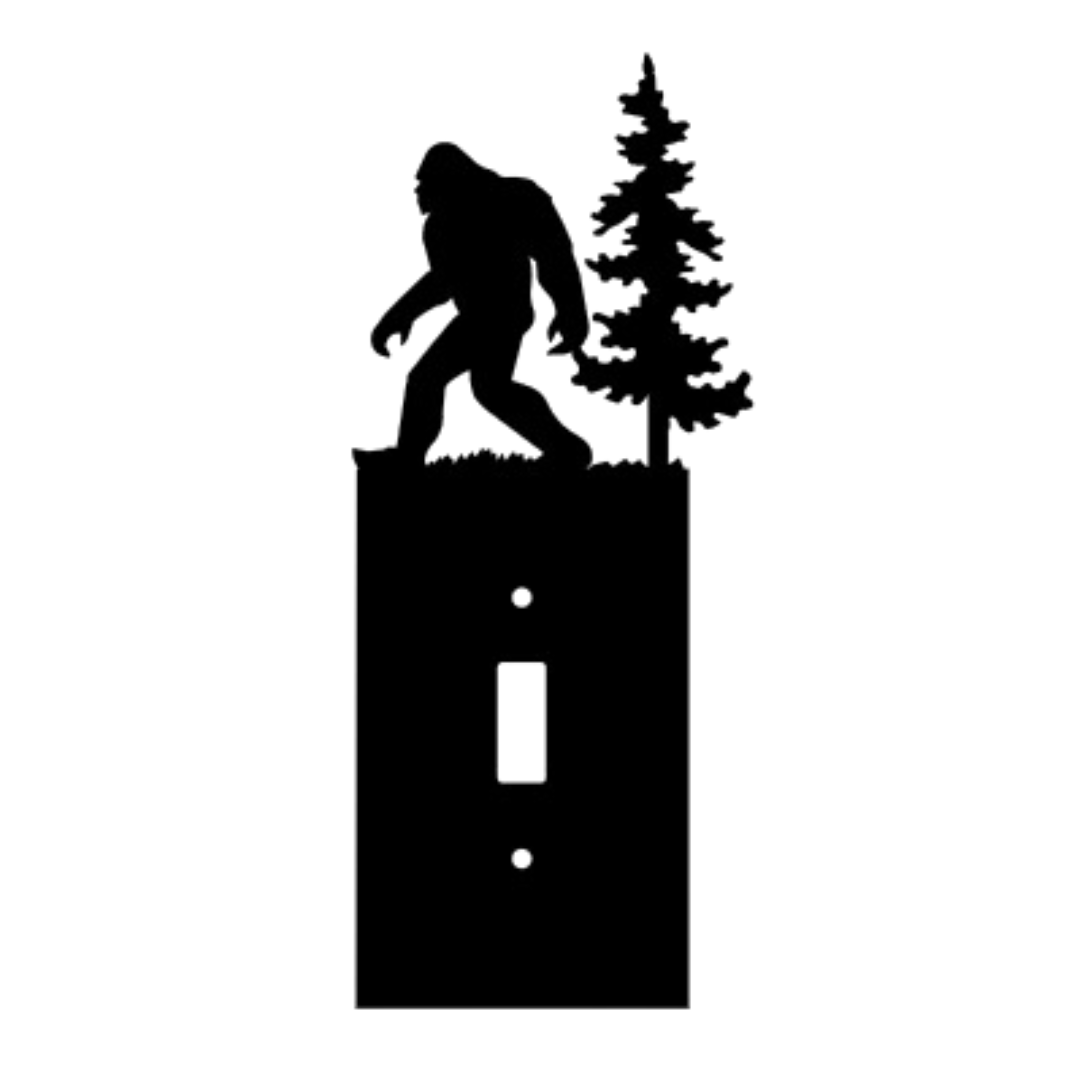 Illuminate Your Space with Bigfoot: Forest Wanderer Light Switch Cover