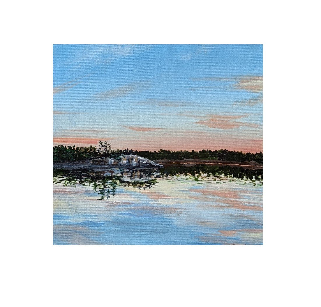 Peach Glow #2 12"x12"