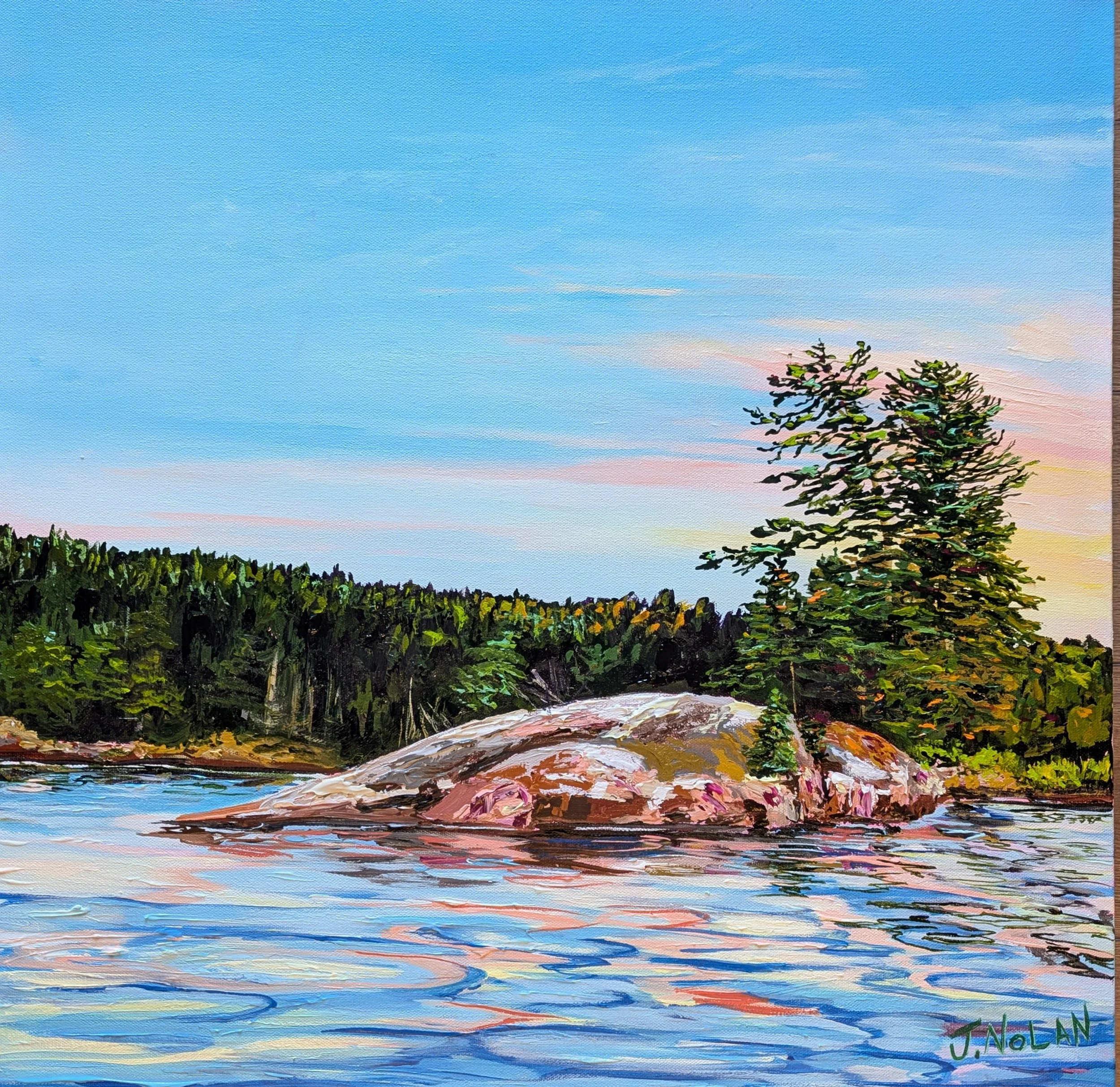 Through the Narrows along the south channel of Parry Sound, this is 3mile narrows. 