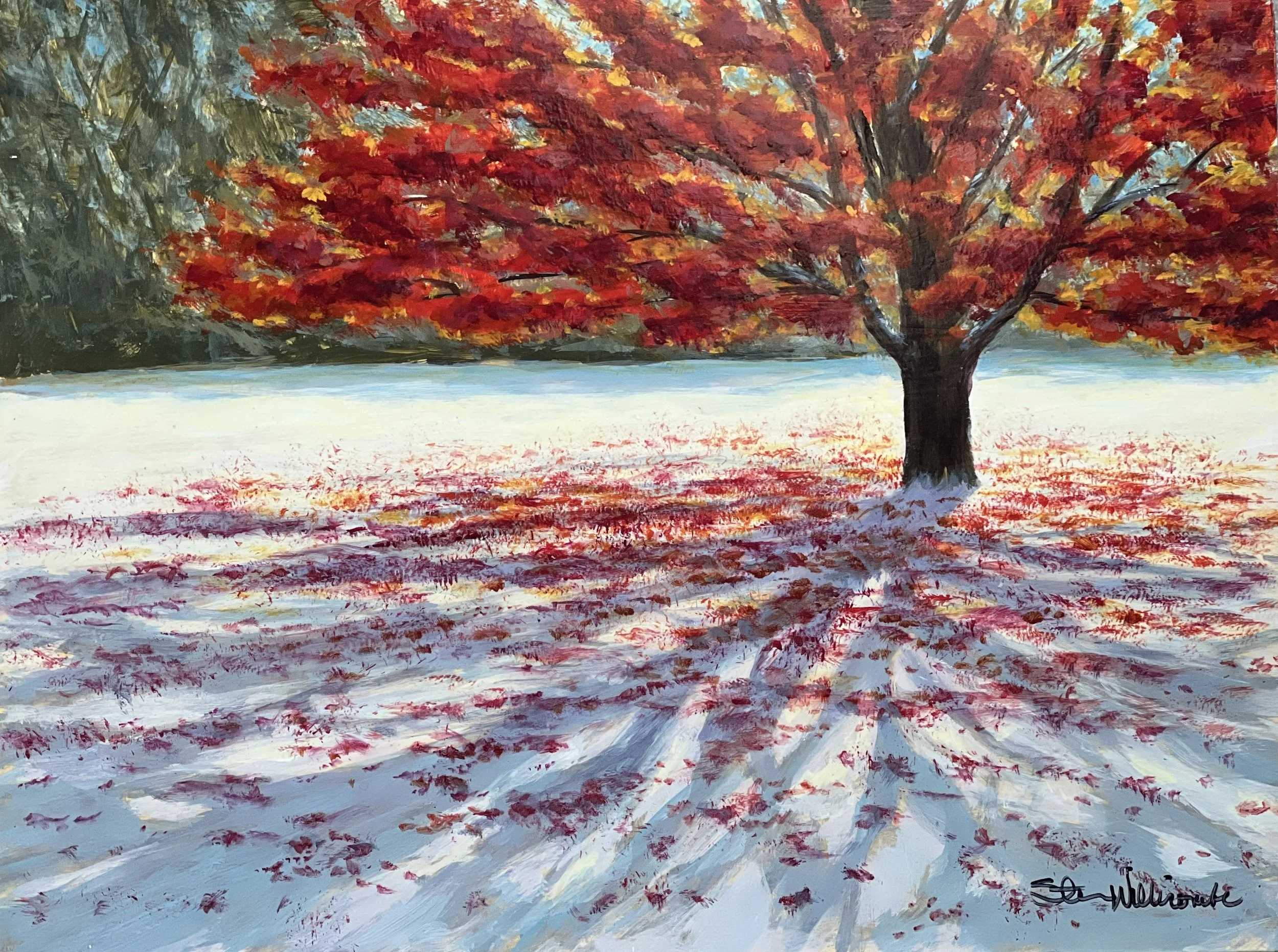 Study for Early Winter Coat, 12”x16” (Available)