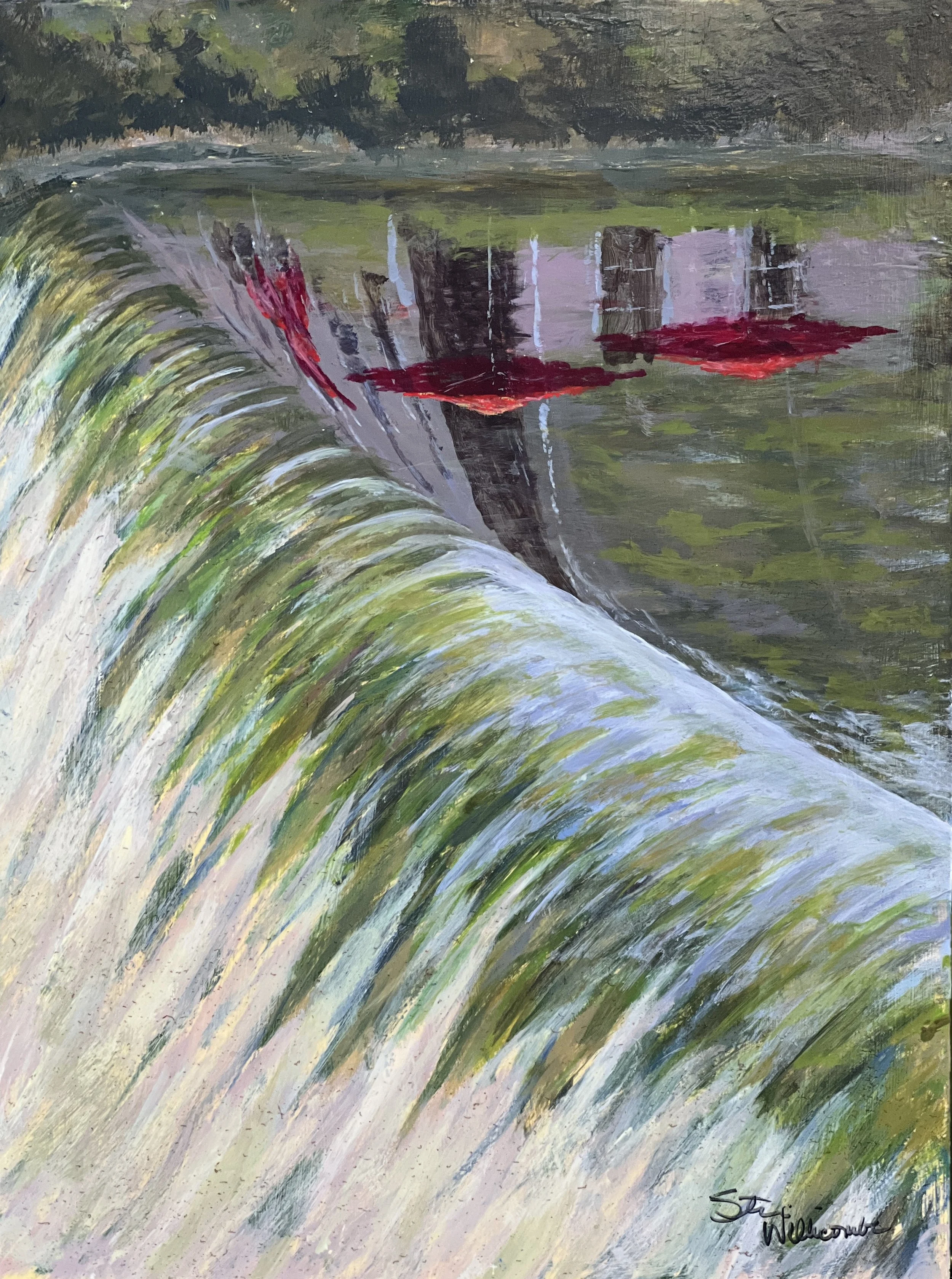 Overflow Reflections of Cedar Creek Winery, 12”x16” (Available)