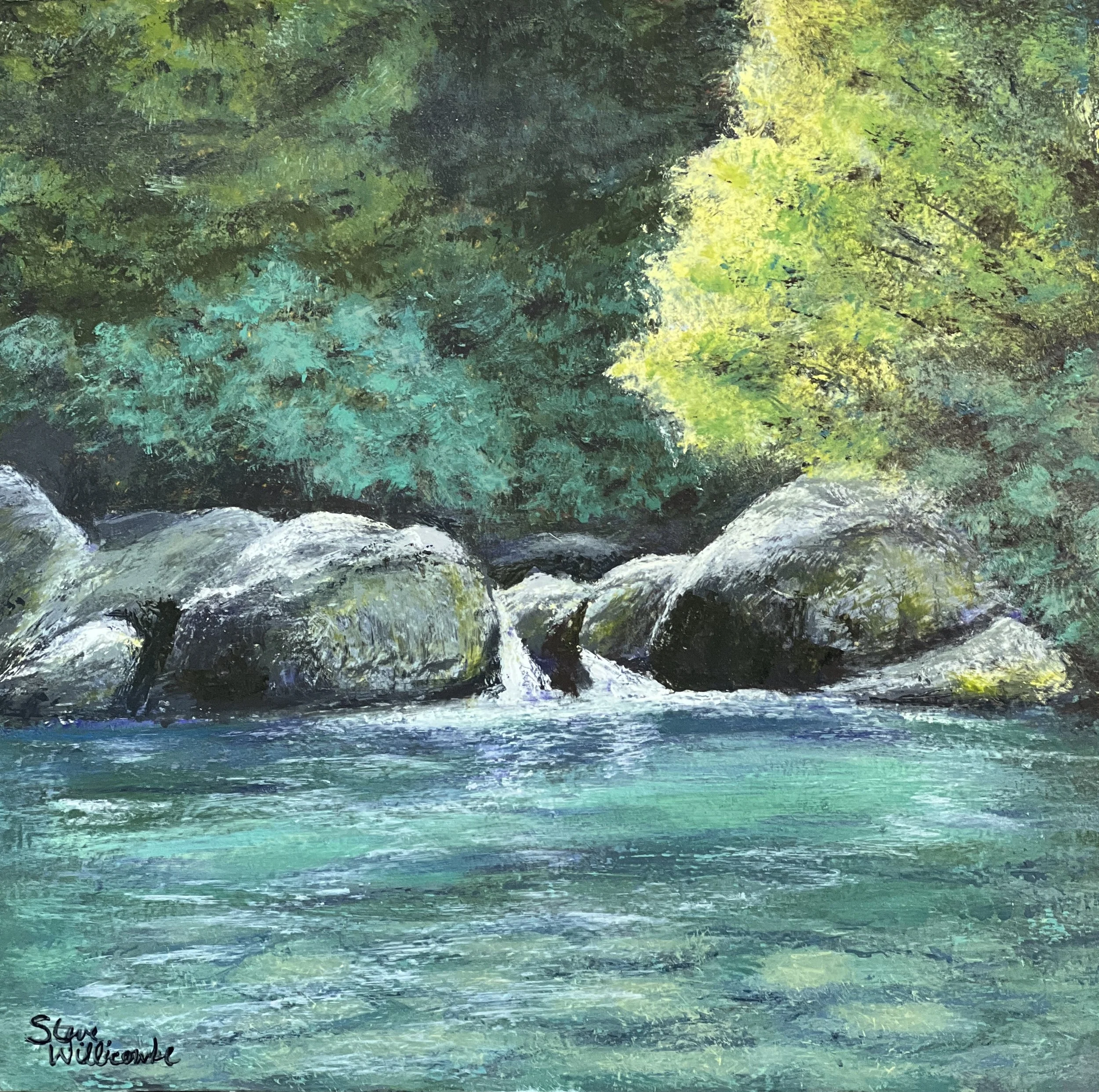 Study for Midnight Hole, 16”x16” (Available)