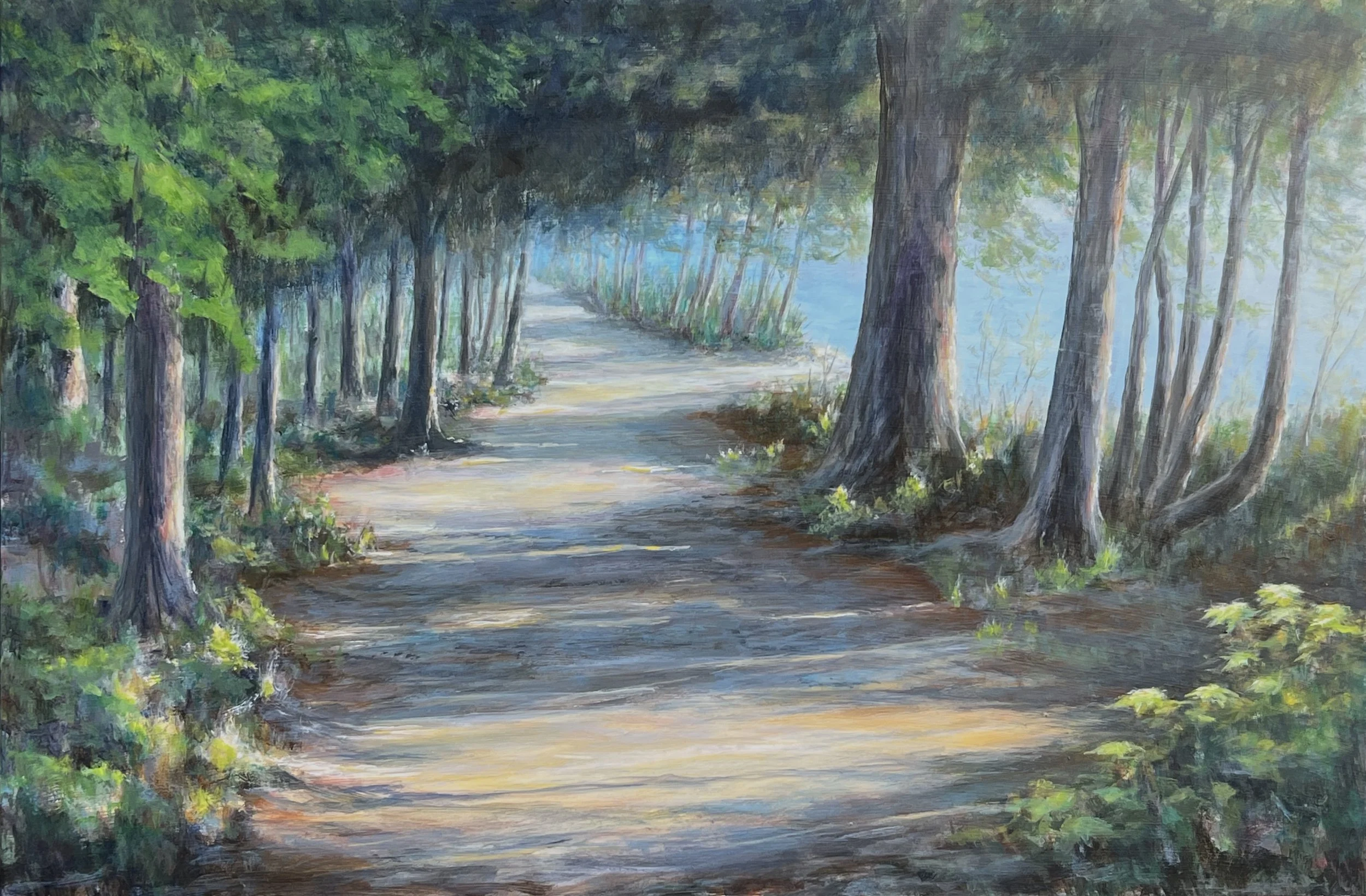 Morning Light Cutting Through 23.5x35.5” (Available)