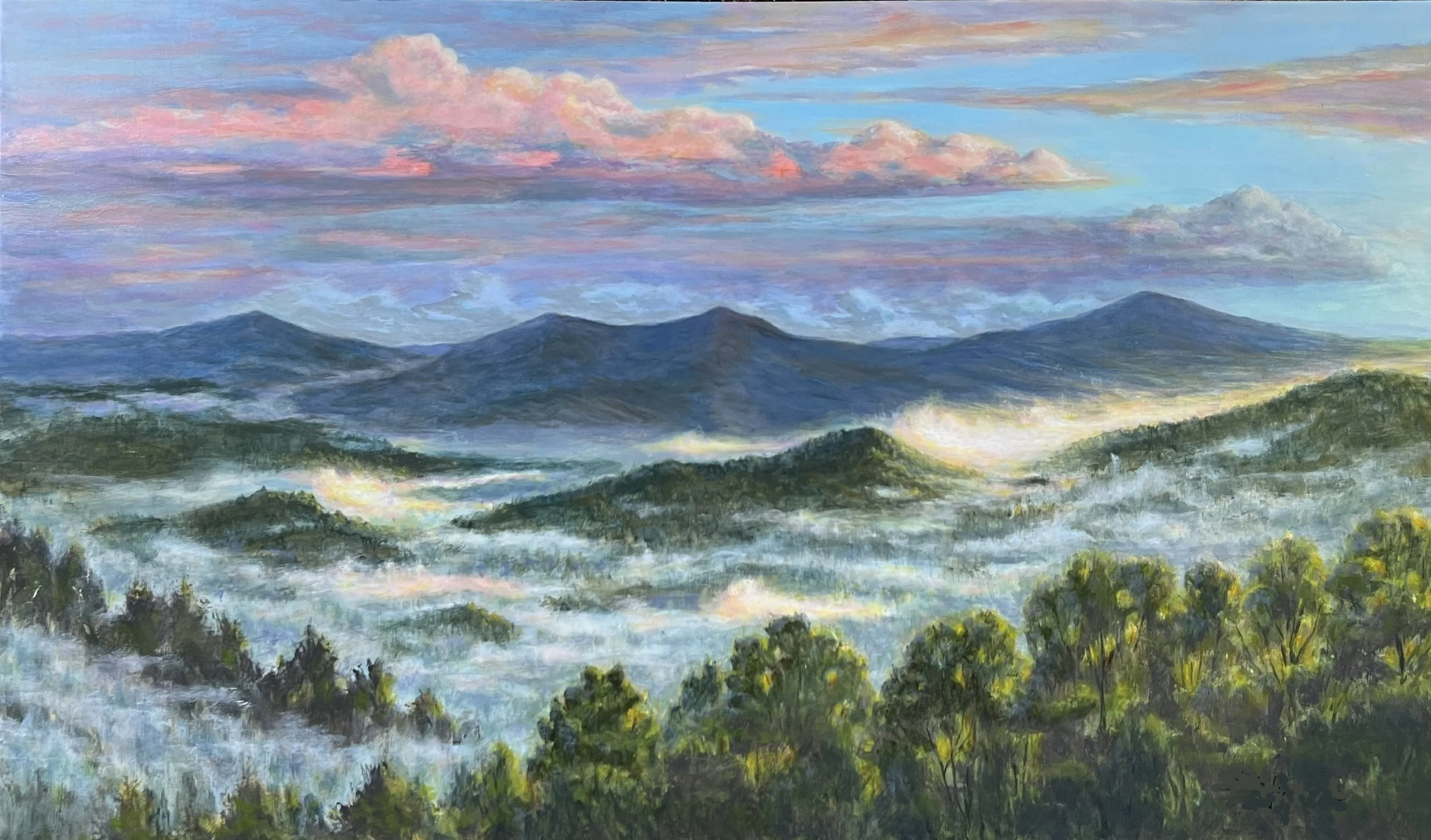 Foothills Sunset 33”x57” (Available)