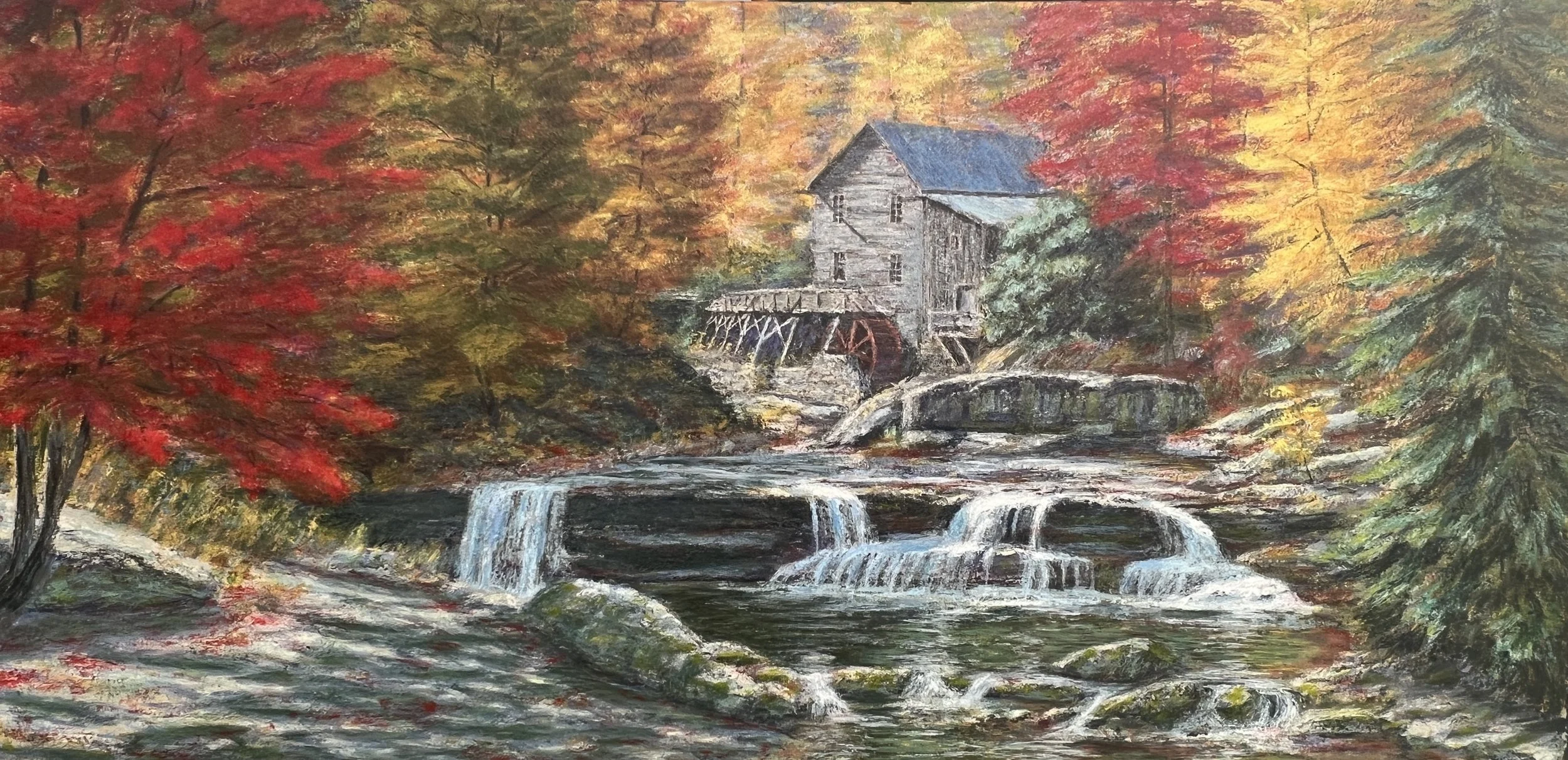 Study for Glade Creek Mill, 12”x24” (Sold)