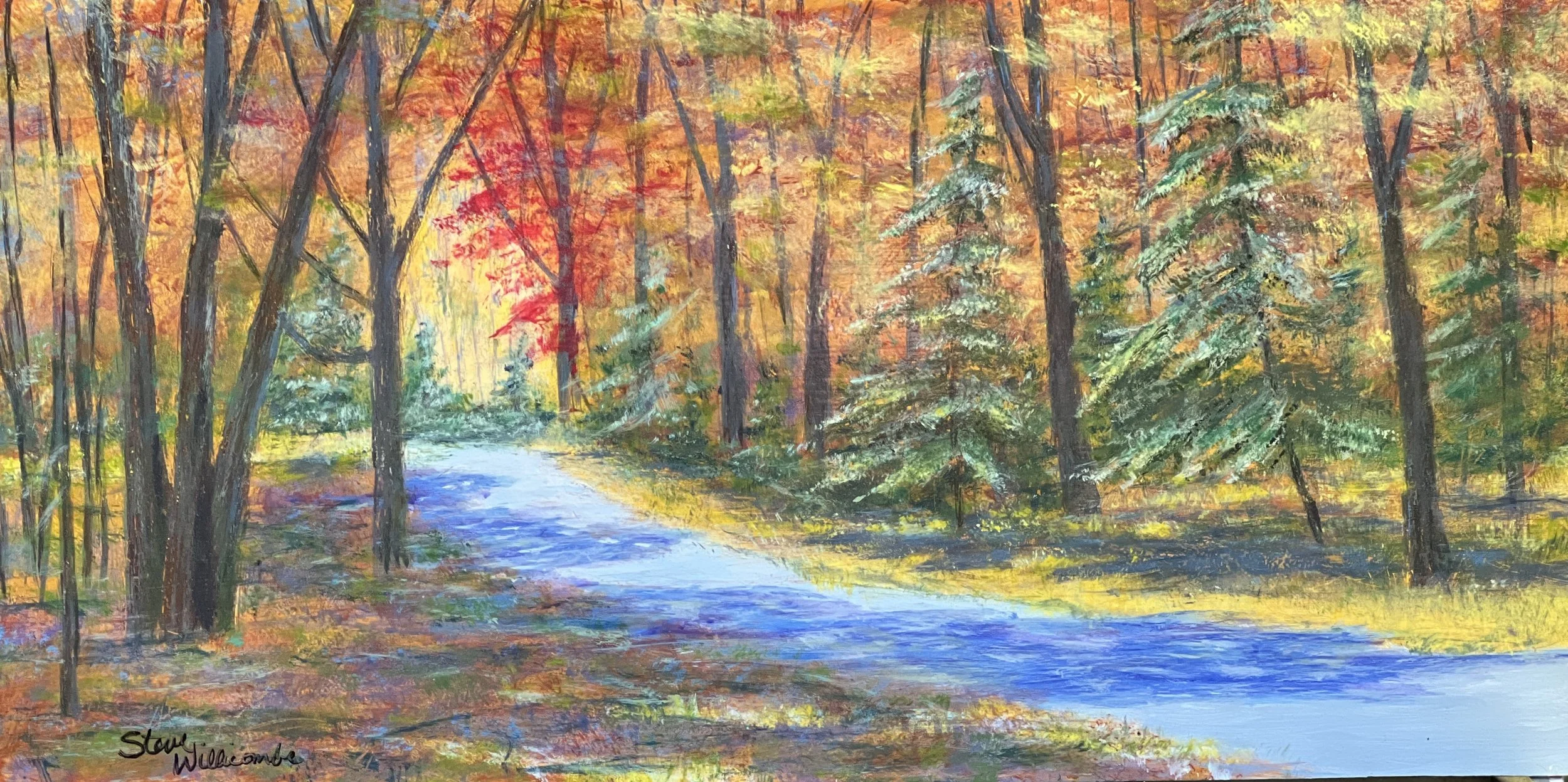 Study for Forever Autumn 12"x24" (Available)