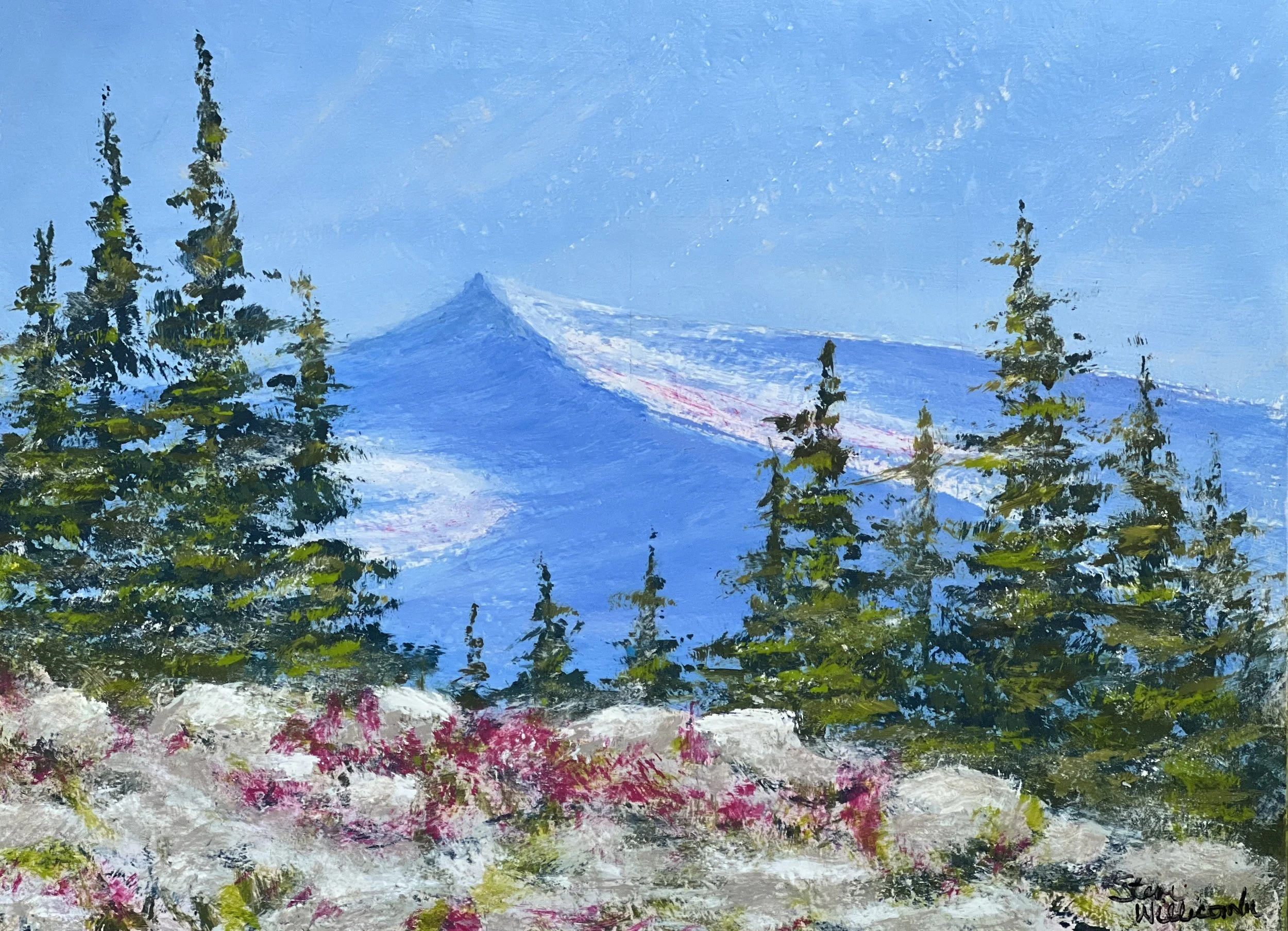 Study for Beyond Mountaintop, 12”x16” (Available)