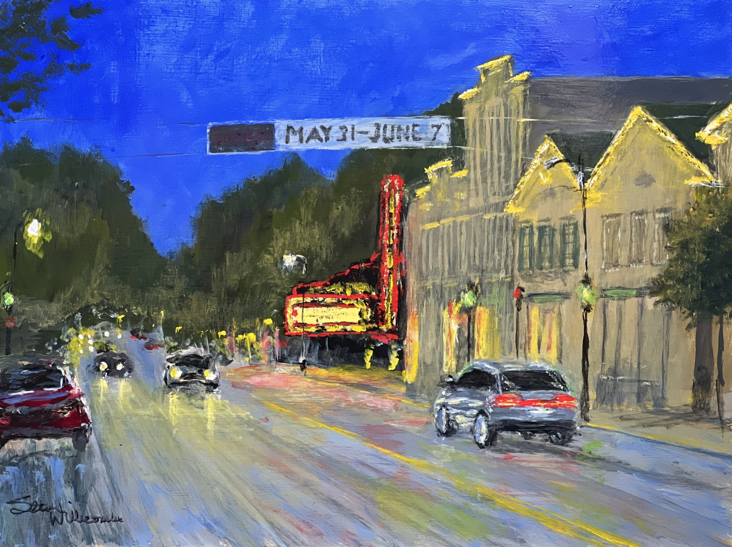 A Night at the Rivoli, 12”x16” (Available)