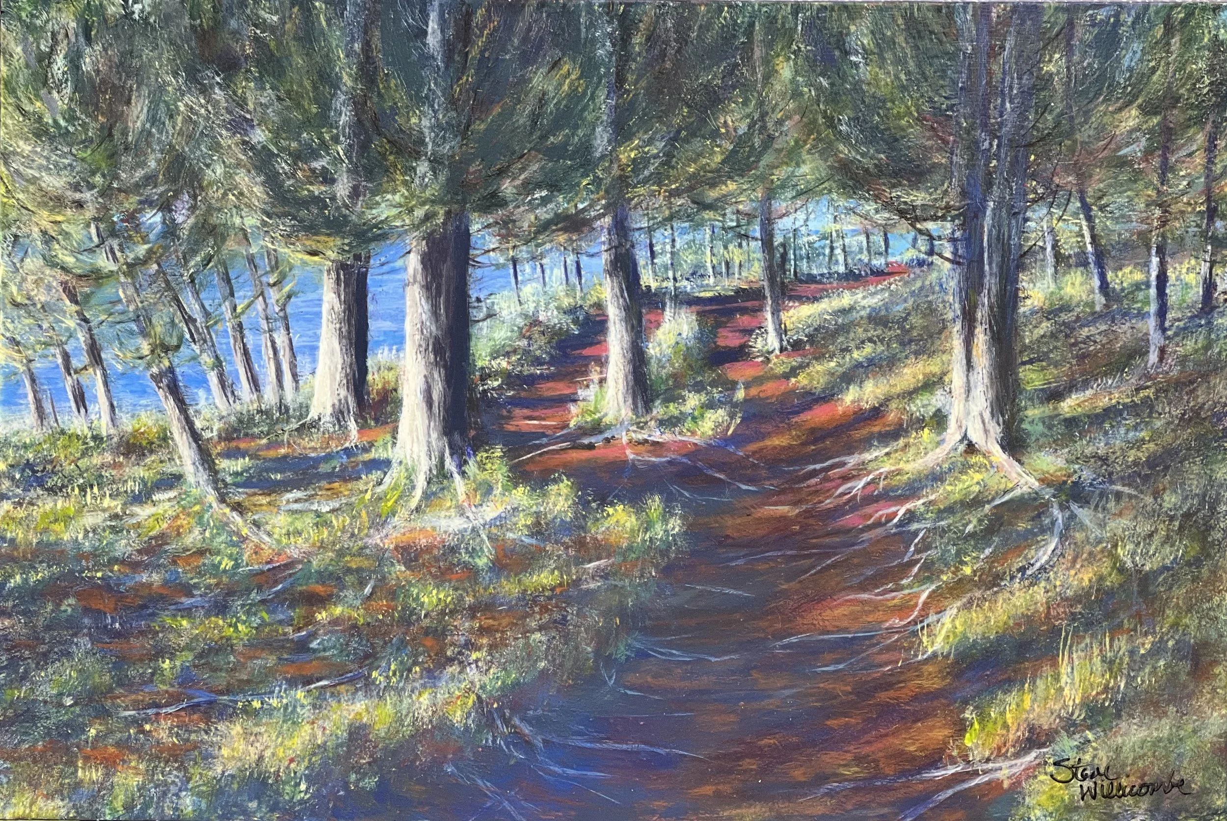 Study for Cave Point Trail, 12”x16” (Available)