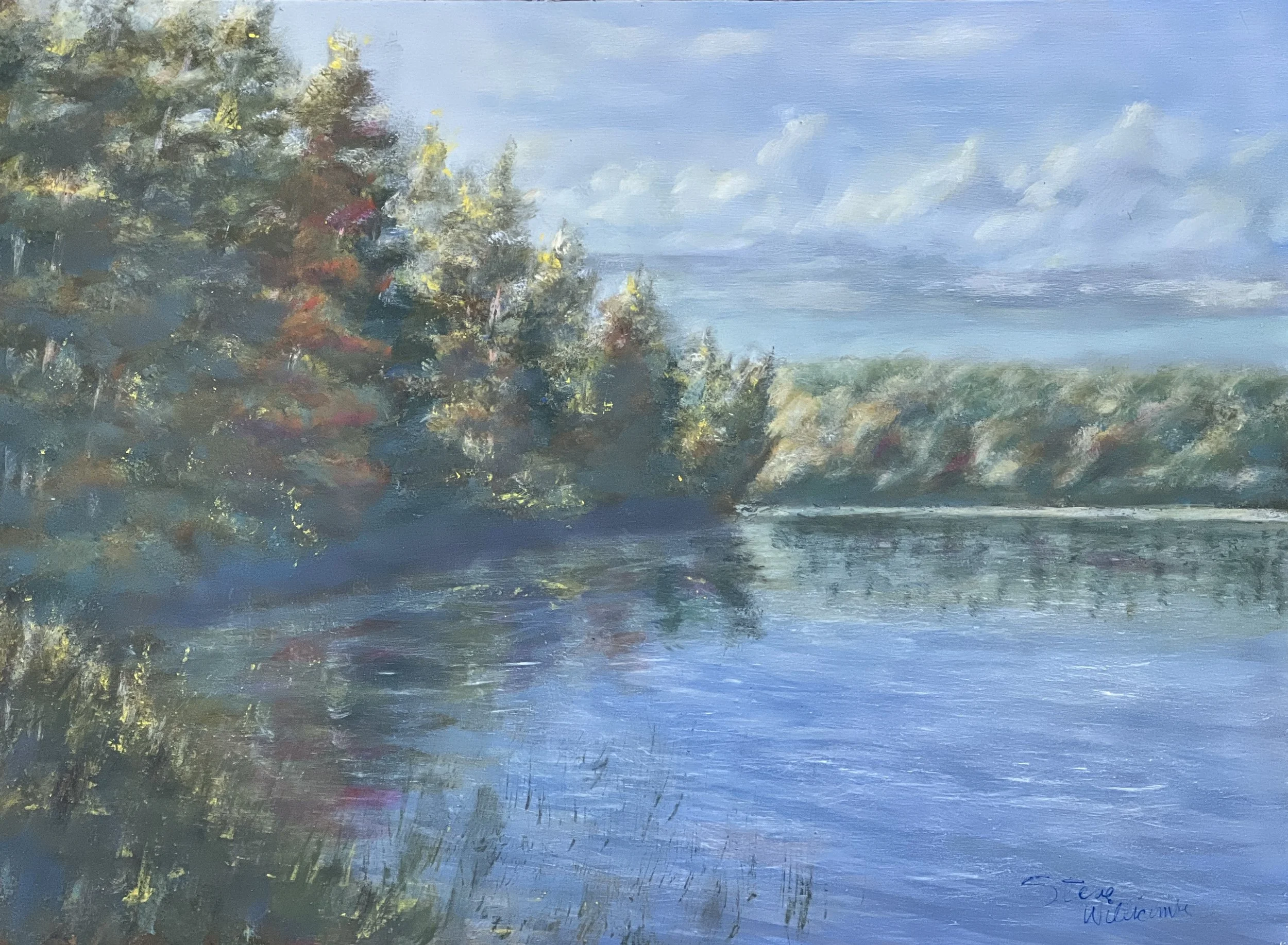 Study for Morning on Crab Lake, 12”x16” (Available)