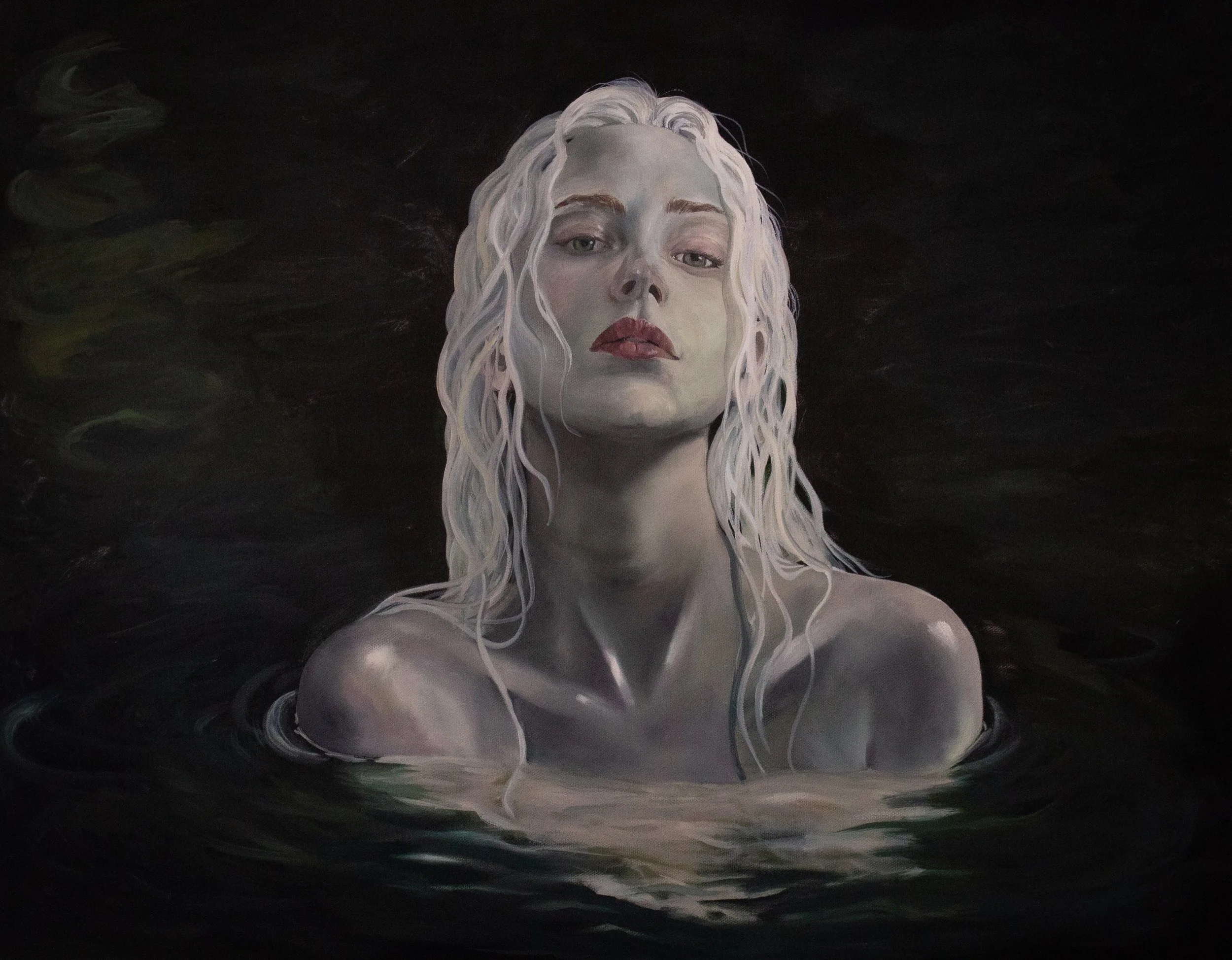 Overcome, 2026
Oil on canvas 28inx22in

If you&rsquo;re reading this, you&rsquo;re invited to Ghost Ship Saturday Oct. 10 6pm-Midnight at @gvllery_af 
get your tickets at the link in my bio. 🖤