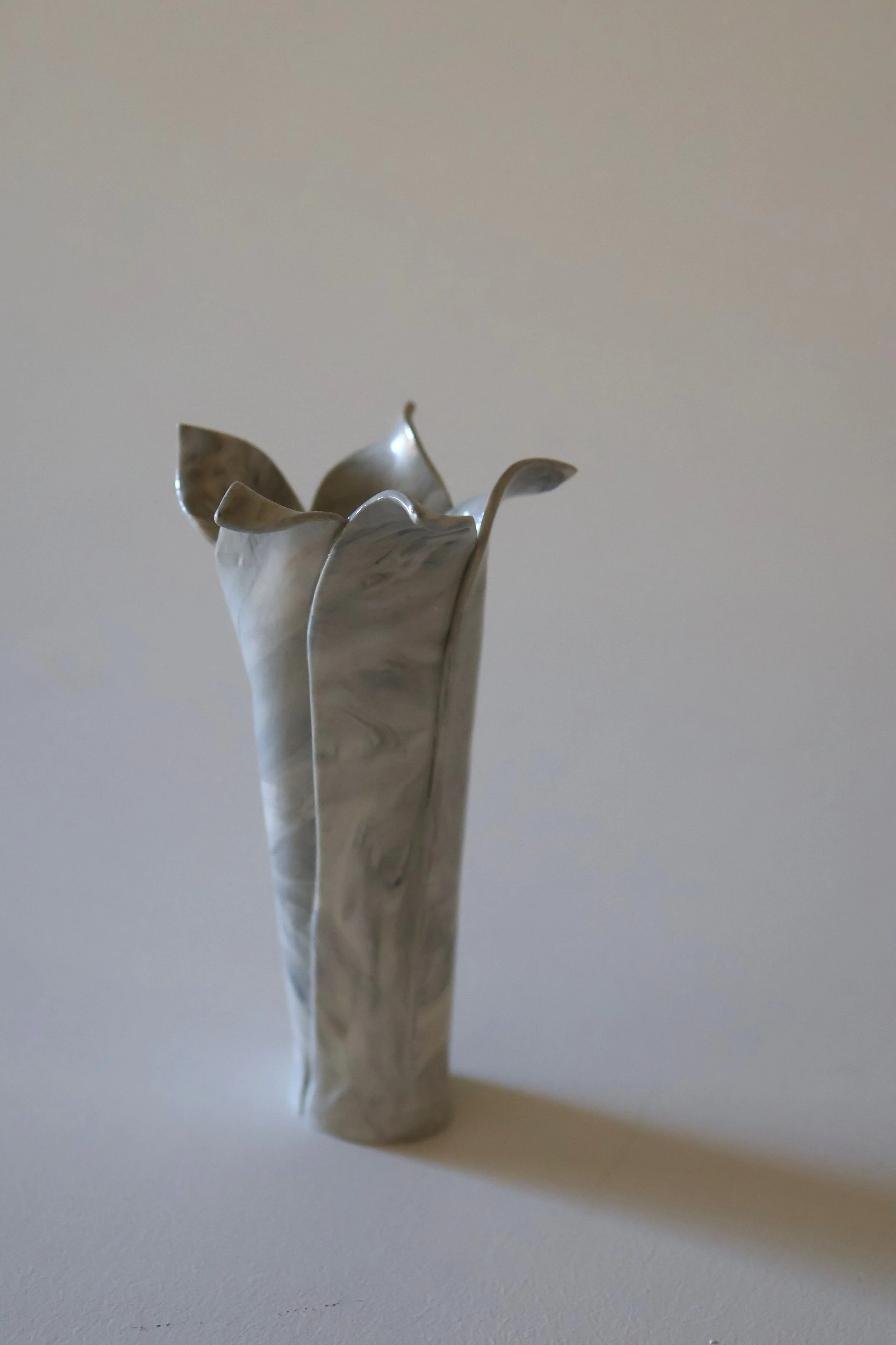 Petite Porcelain Bud Vase - Ghost