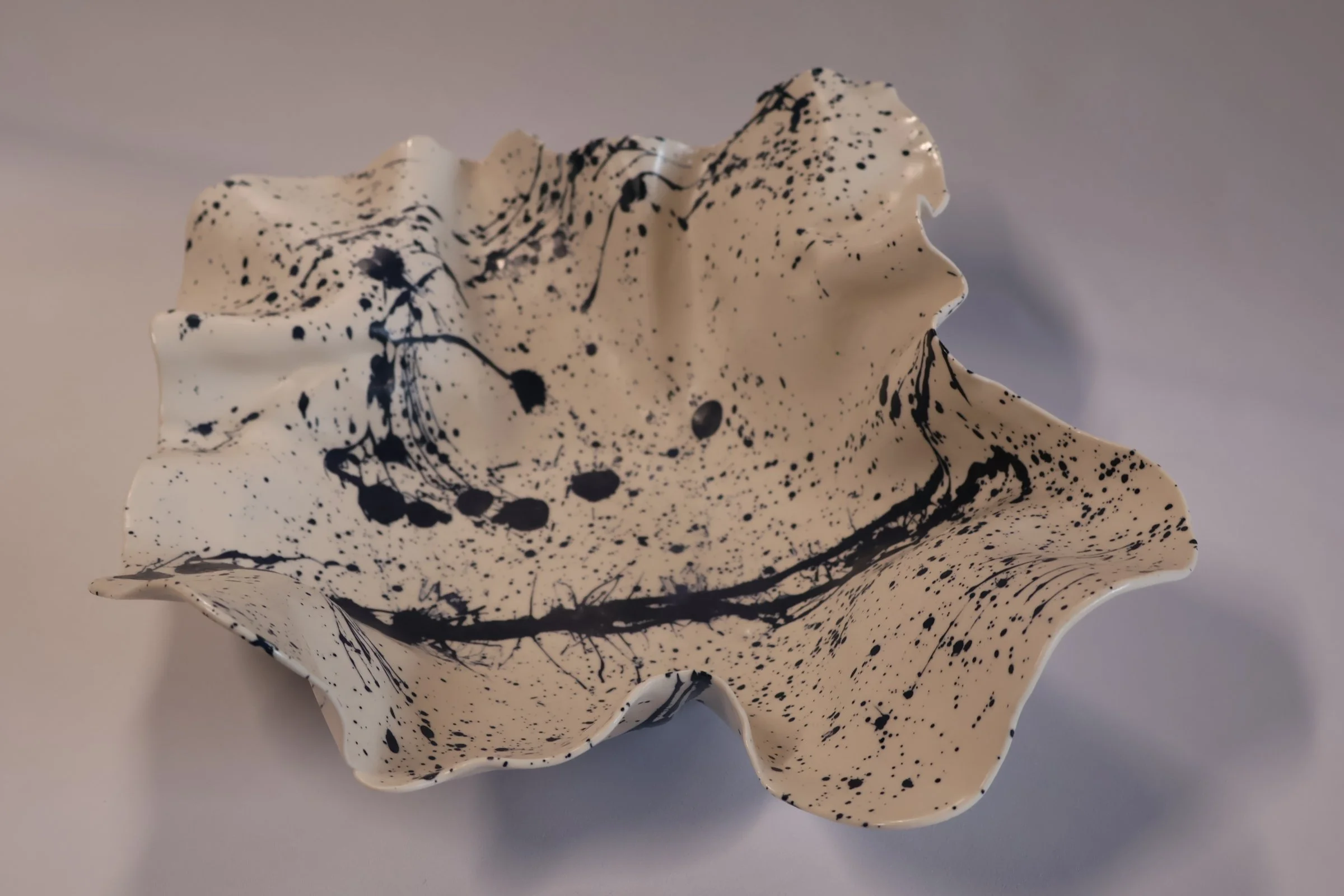 The Gathering Vessel in Bloom:  - Paint Splatter Navy