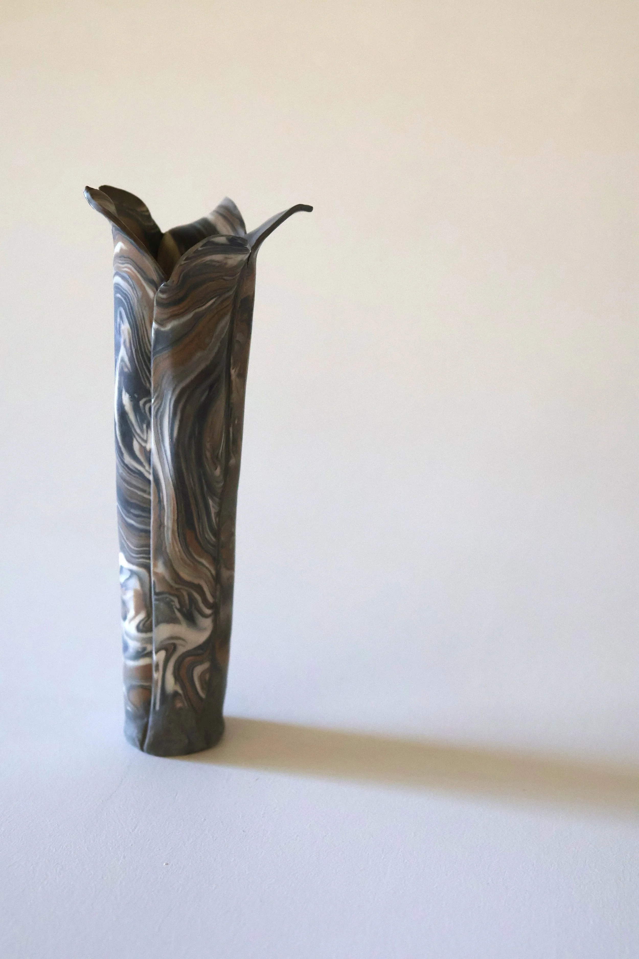 Tall Porcelain Bud Vase - Rock