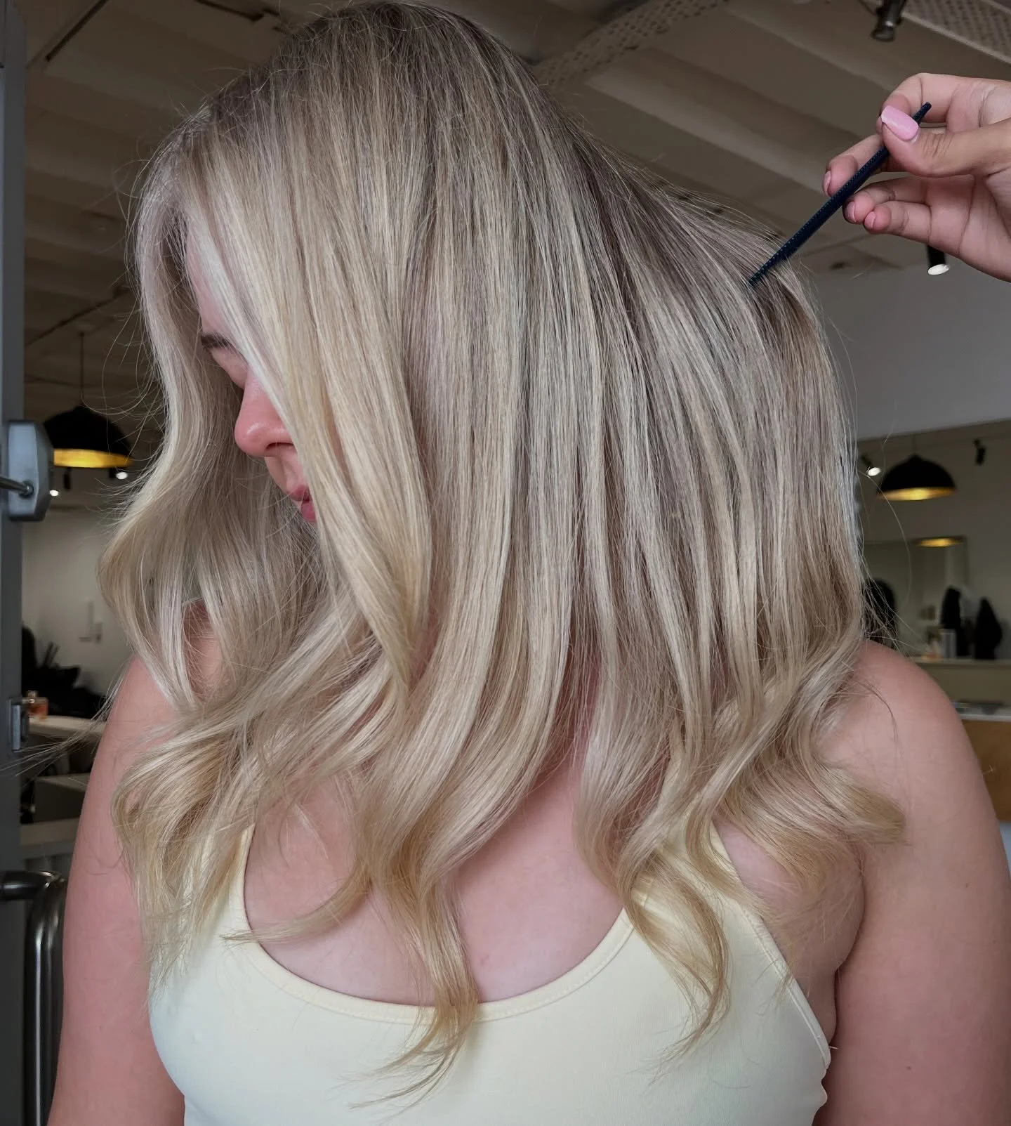 A little blonde touch-up for Lili 🫶🏼

Hairline foils, and a toner to keep her blonde looking soft and creamy 🍦✨

Winter isn&rsquo;t here yet, but as the mornings are getting colder 🩵 we start to wear darker colours as the season changes, but that