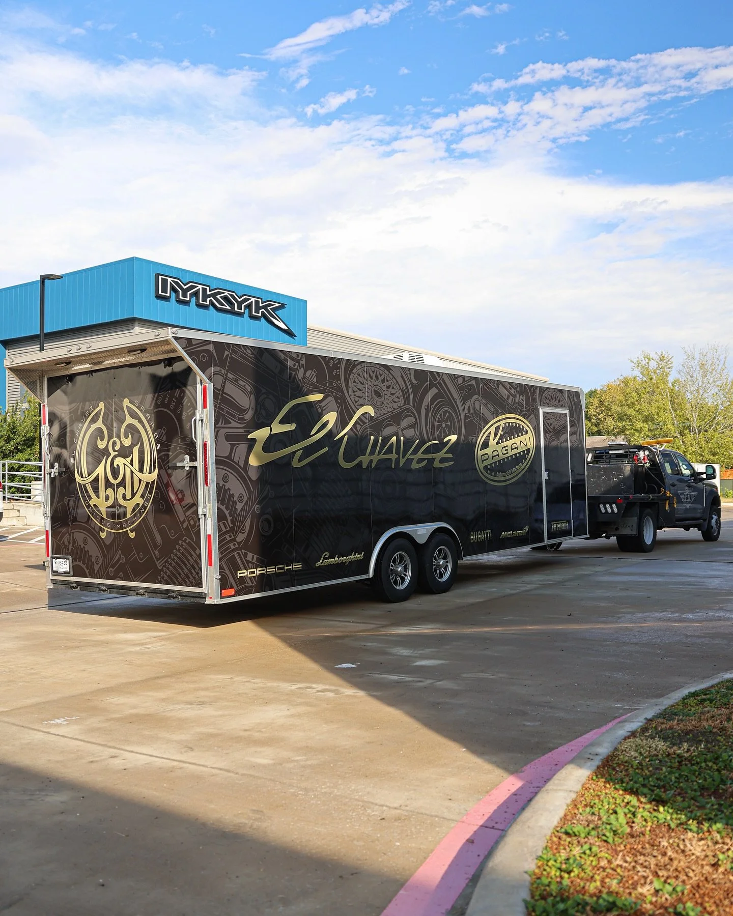 Full Custom Trailer Wrap Completed! 🔥 Our friend @chavez_m_713 wanted something unique, and we delivered. If you’re thinking about getting a wrap done, message us and let’s get you on the schedule! 
#customwrap #trailerwrap #iykykgarage