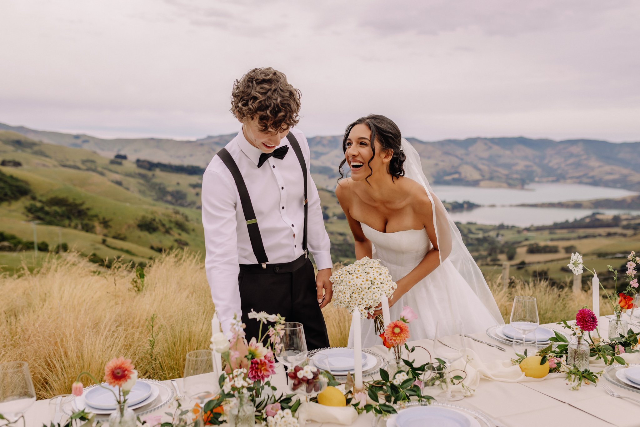 Makeup for a wedding in Akaroa by makeup by steph nz Christchurch bride
