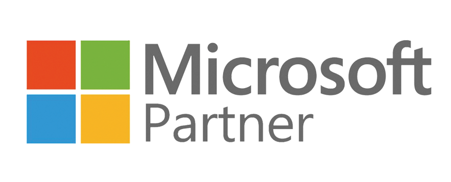 Microsoft Partner logo featuring colored squares and the text "Microsoft Partner"
