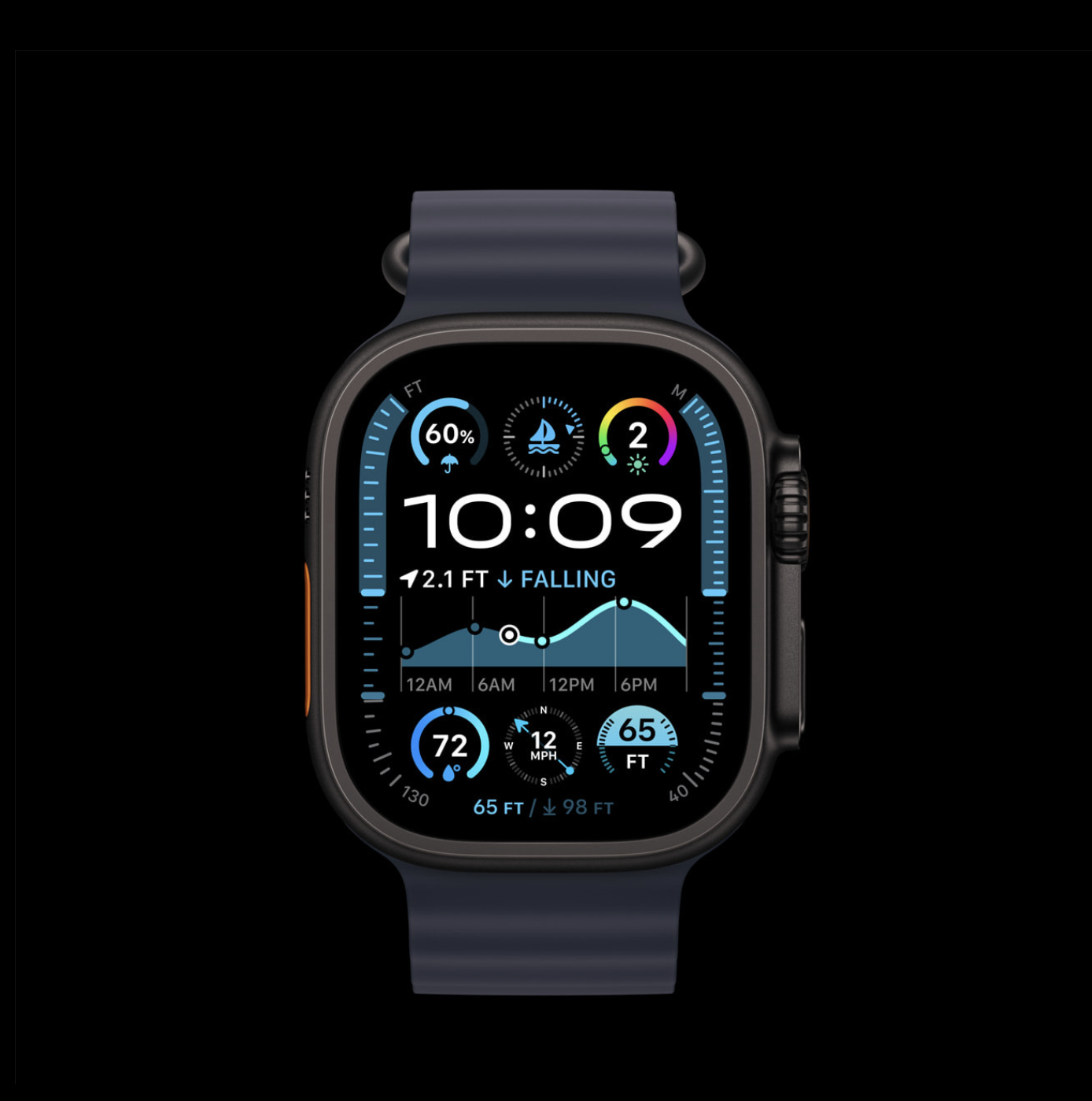 Apple Watch Ultra 2  Zwarte Titanium