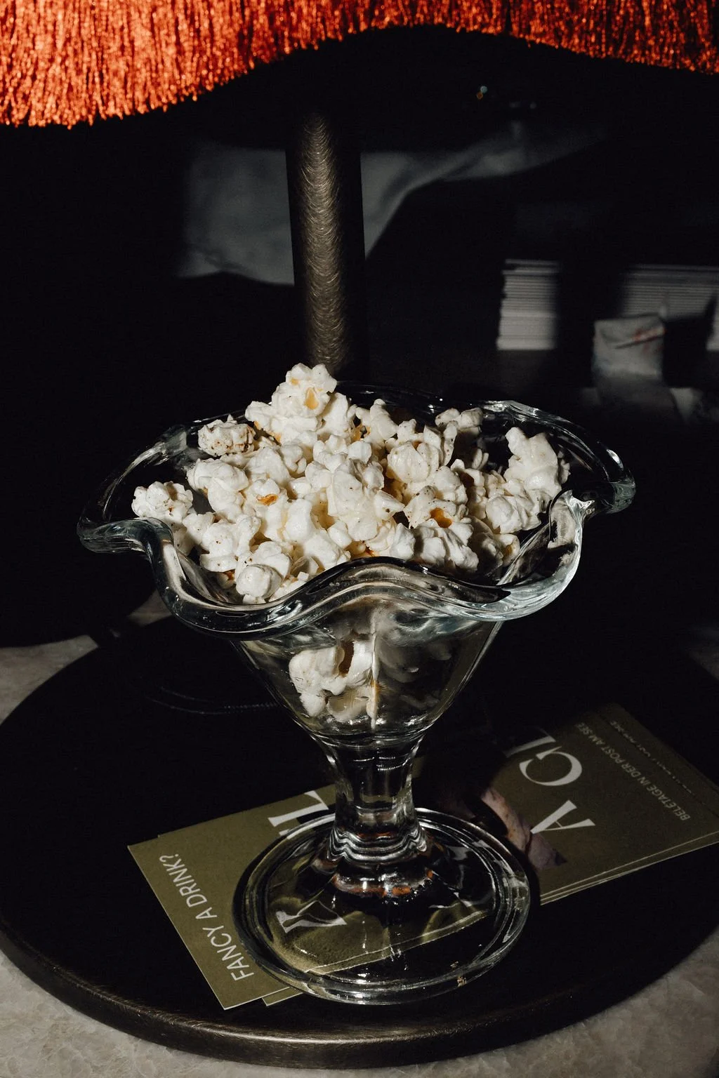 Popcorn im Glas  – Eventfoto vom Opening Hotel Post am See. Branding, Orientierung und Umsetzungen von doppelpaula. 
