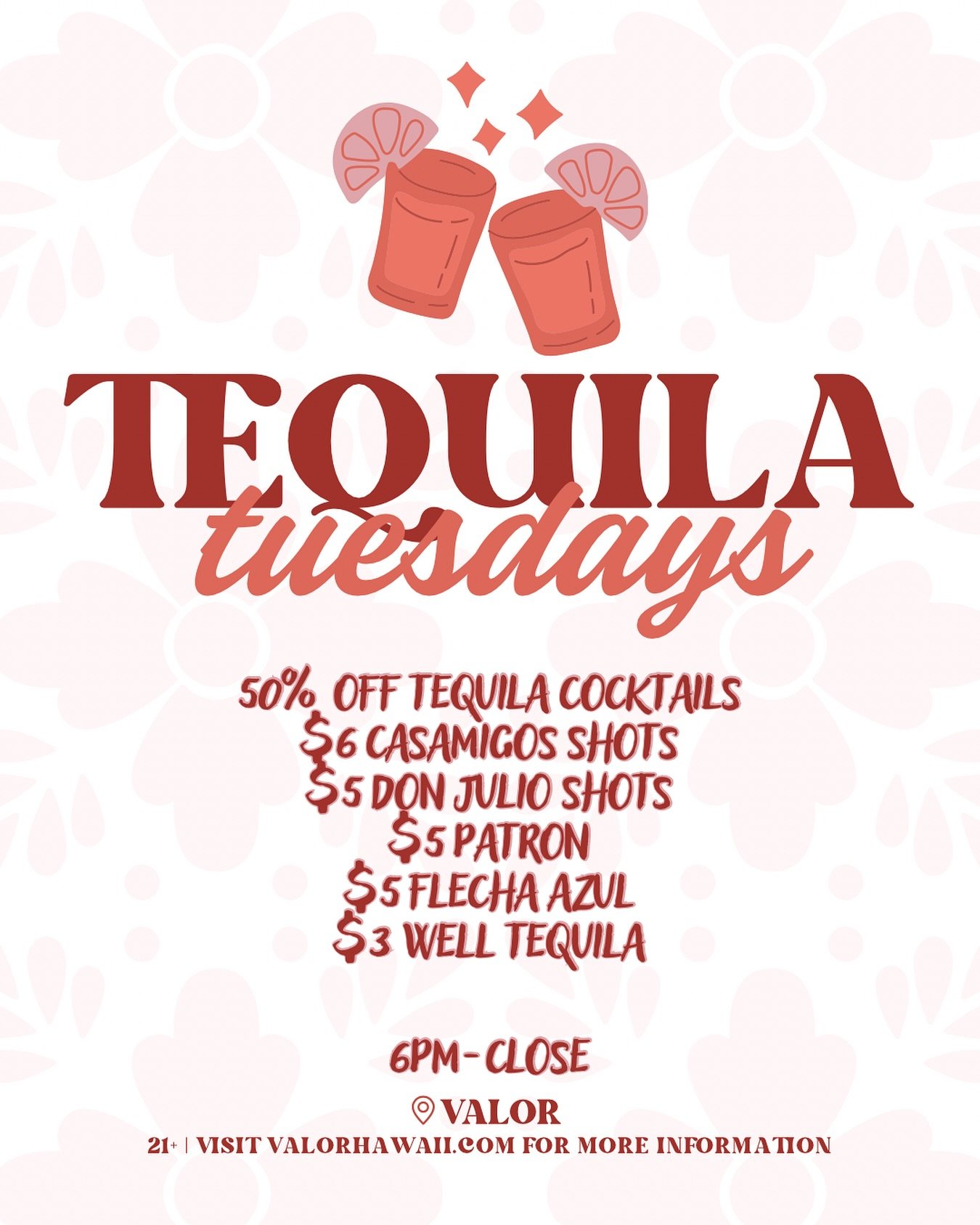 Tequila Tuesday Specials 🍋&zwj;🟩