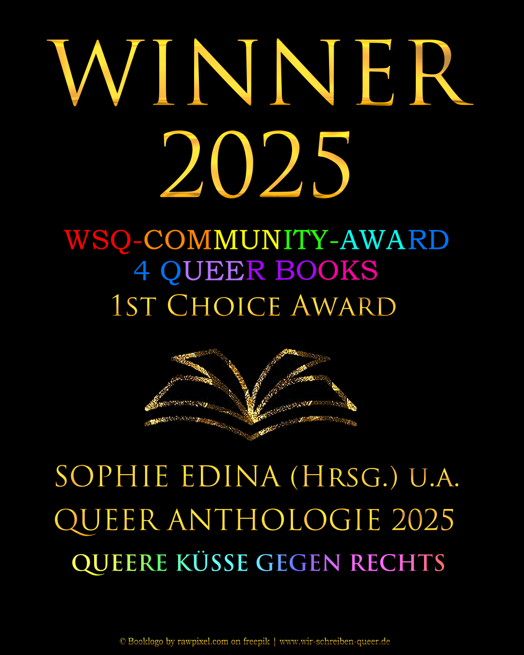 “Queere Küsse Gegen Rechts” gewinnt den Wir-Schreiben-Queer-Award!