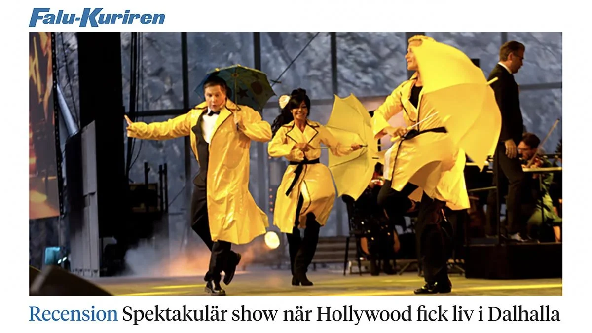 Fin recension av A Night in Hollywood i Falu-Kuriren ⭐⭐⭐⭐