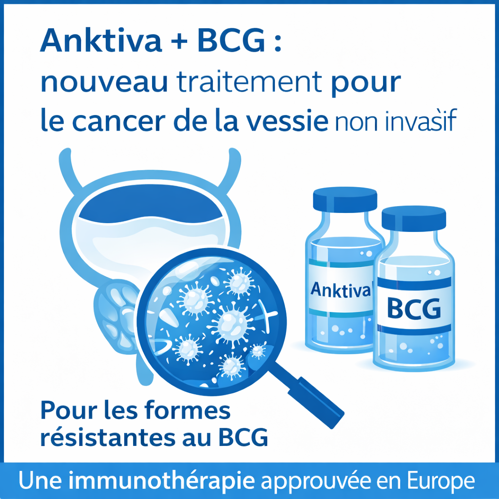 Anktiva + BCG : la première immunothérapie approuvée en Europe pour le cancer de la vessie non invasif