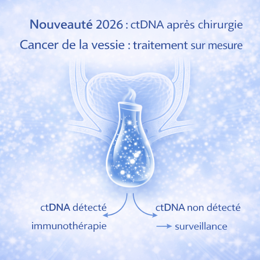 Cancer de la vessie : l’ADN tumoral circulant guide l’immunothérapie après chirurgie 