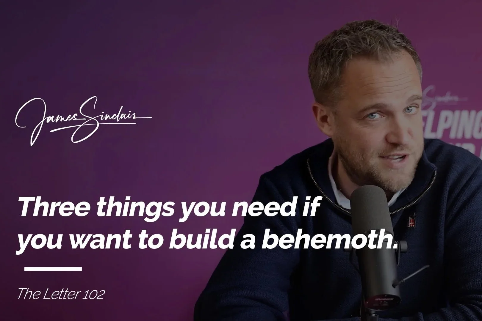 Three things you need if you want to build a behemoth.