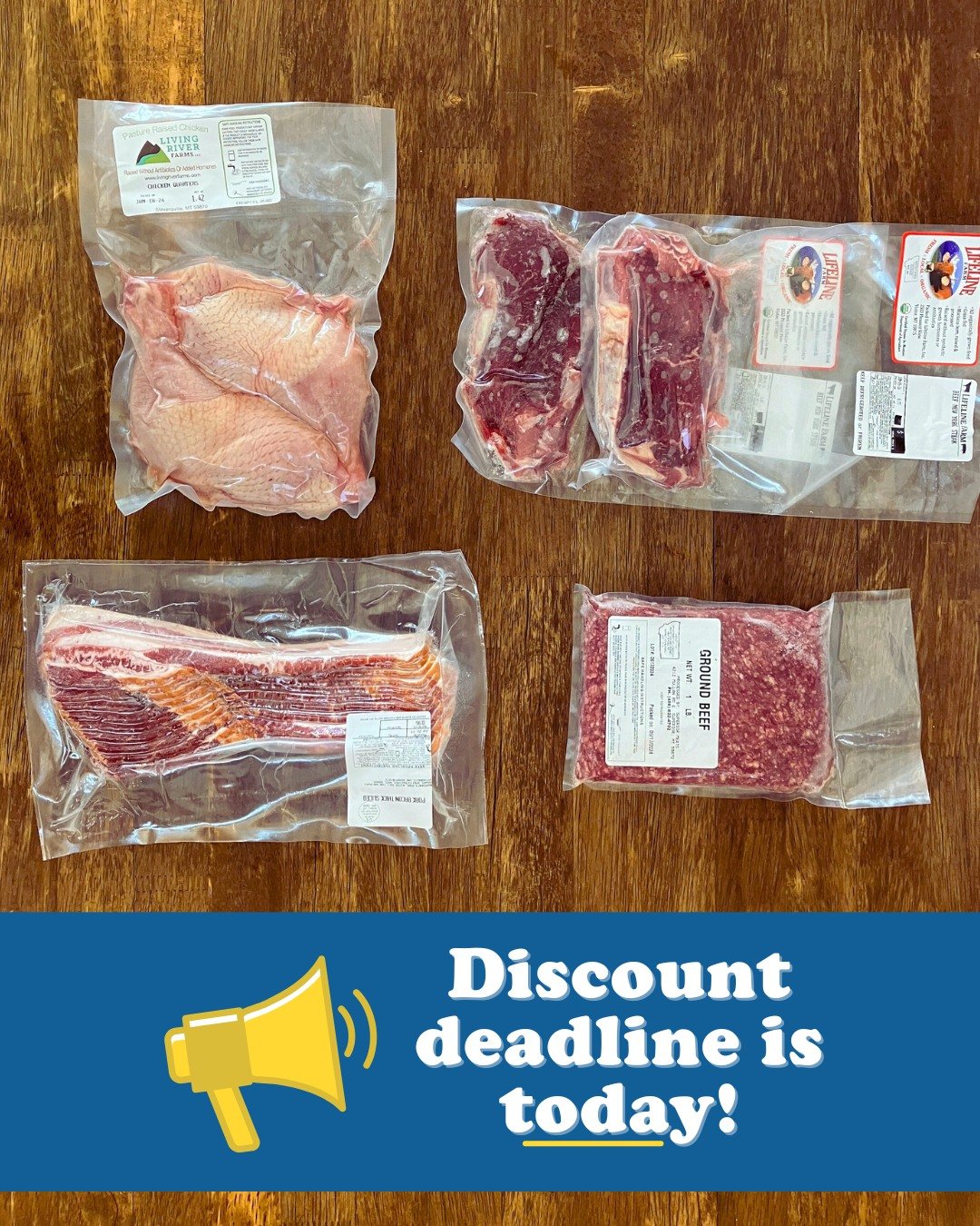 CSA PSA!

Today is the last day to get a discount on a mixed meat CSA share! Use code MIXEDMEAT to receive a discount when you make a single payment today.

Head to the link in our bio to sign up now &gt;&gt;&gt;&gt; @westernmontanagrowerscoop

#loca