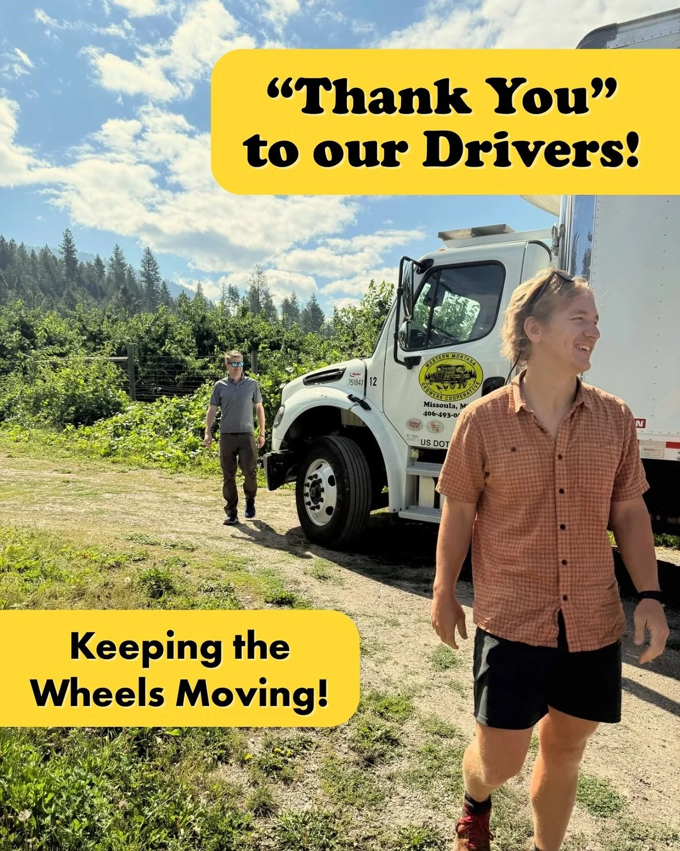 To celebrate #nationaltruckdriverappreciationweek, we just wanted to give a HUGE “Thank You!” to our incredibly hardworking drivers and all those working in transportation helping move food to Montana plates! 🥬 🍅 🍏
Our drivers often w