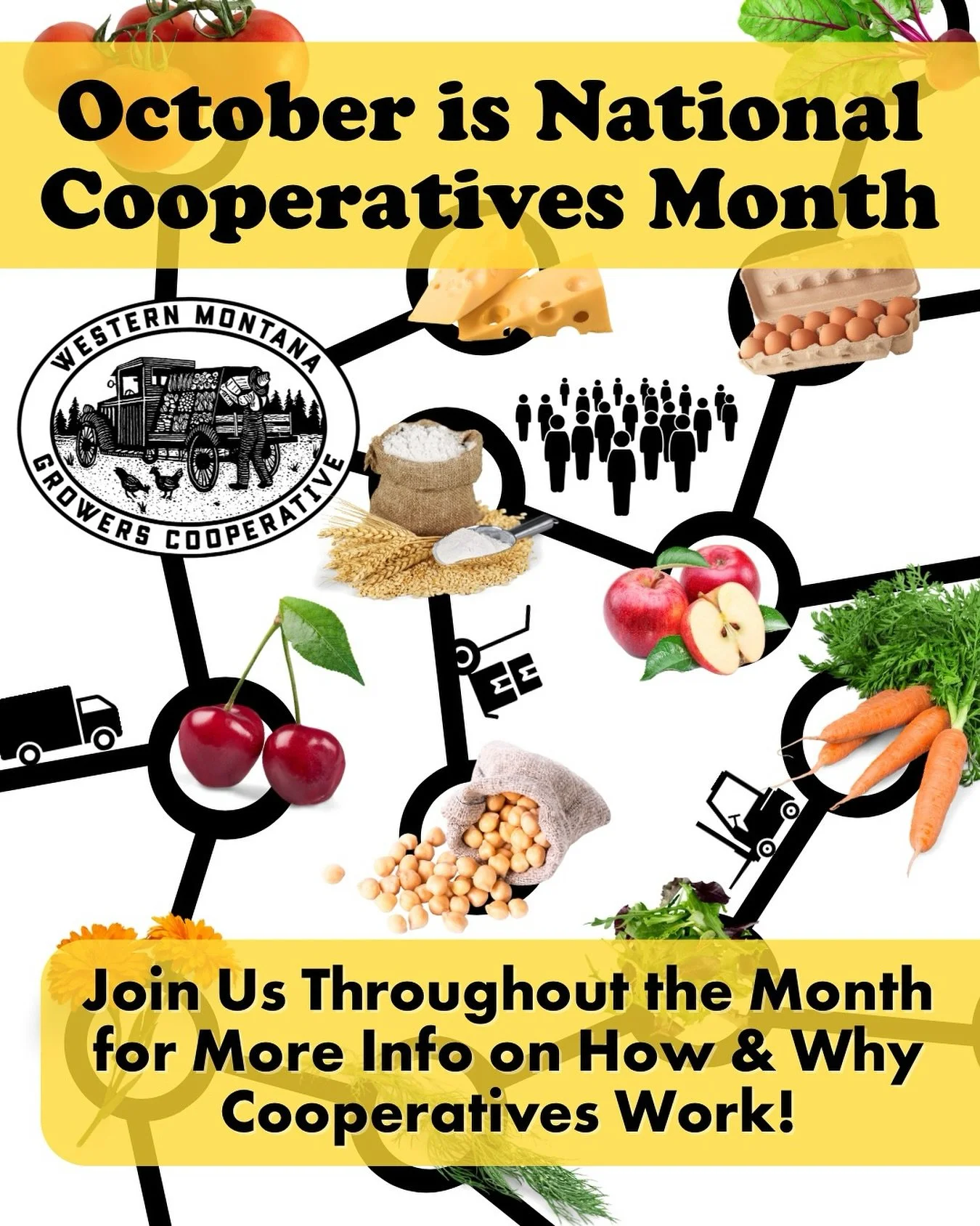 🤝Cooperative Month is observed in October each year in the United States to celebrate the cooperative business model and its vital role in communities.🤝
Cooperatives, lovingly called “Co-Ops” are member-owned and controlled organizatio
