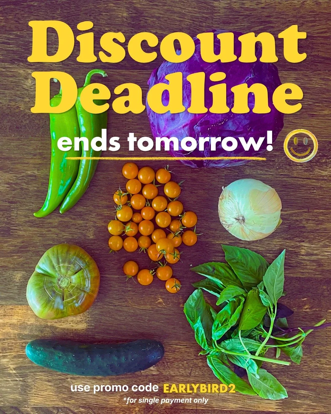 Friendly Reminder 📝 

🔔  24 hours left to secure a discount on your share this year 
💰 Use promo: EARLYBIRD2 at checkout on single payment orders

Thank you share members for your continued support! >>>Check our Bio for links to our produ