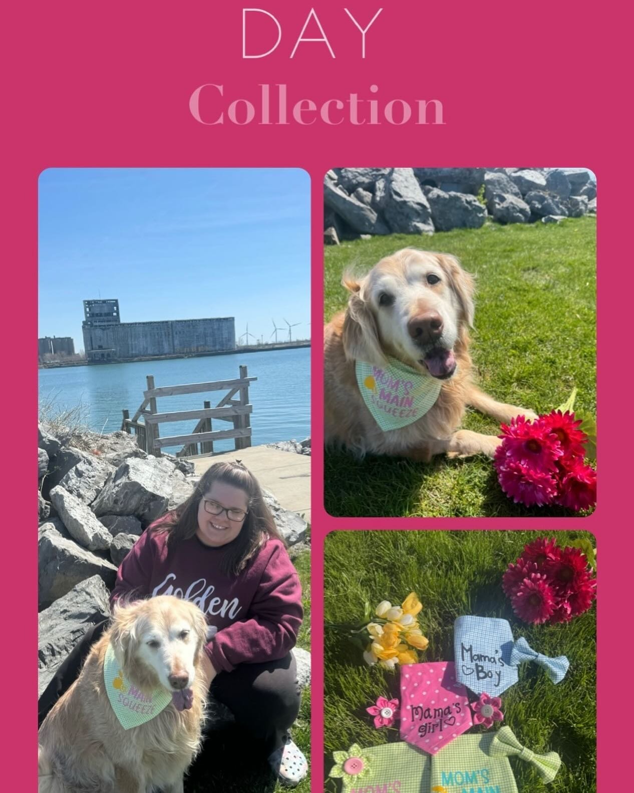 Don&rsquo;t forget to order your pups Mother&rsquo;s Day bandannas! We can ship them out today for you! 🌷🐾💕 Shop here: www.comfybanditsandmore.com

We will also have these available tomorrow at the @buffalo.holiday.market chalets from 11-6! 

#dog