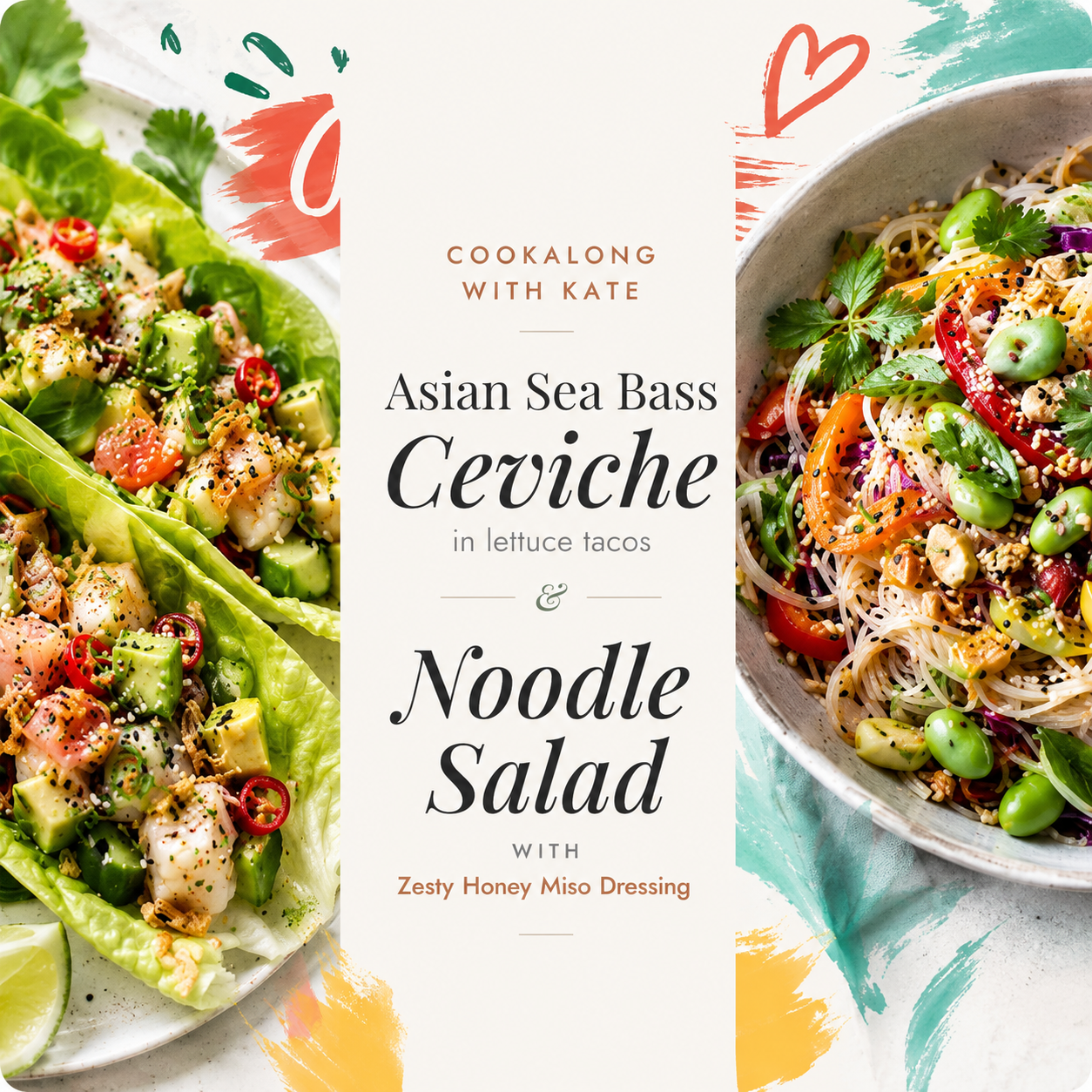 Asian Sea Bass Ceviche & Noodle Salad