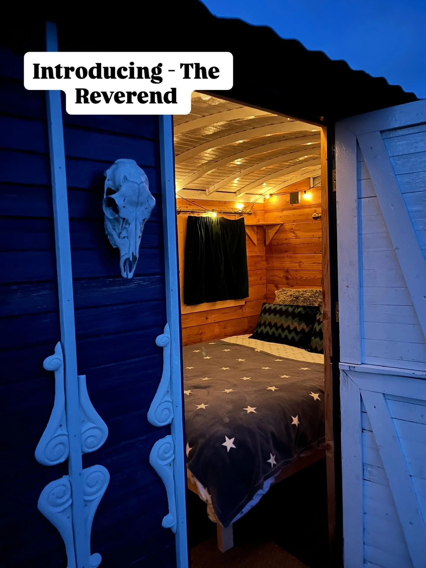 A new edition to the congregation at Botswicky! 

The Reverend is an original Shepherd&rsquo;s Hut, steeped in history.  Possibly haunted&hellip; 

Perfect for solo travellers or couples. 

DM to book or learn more about this new accommodation or our