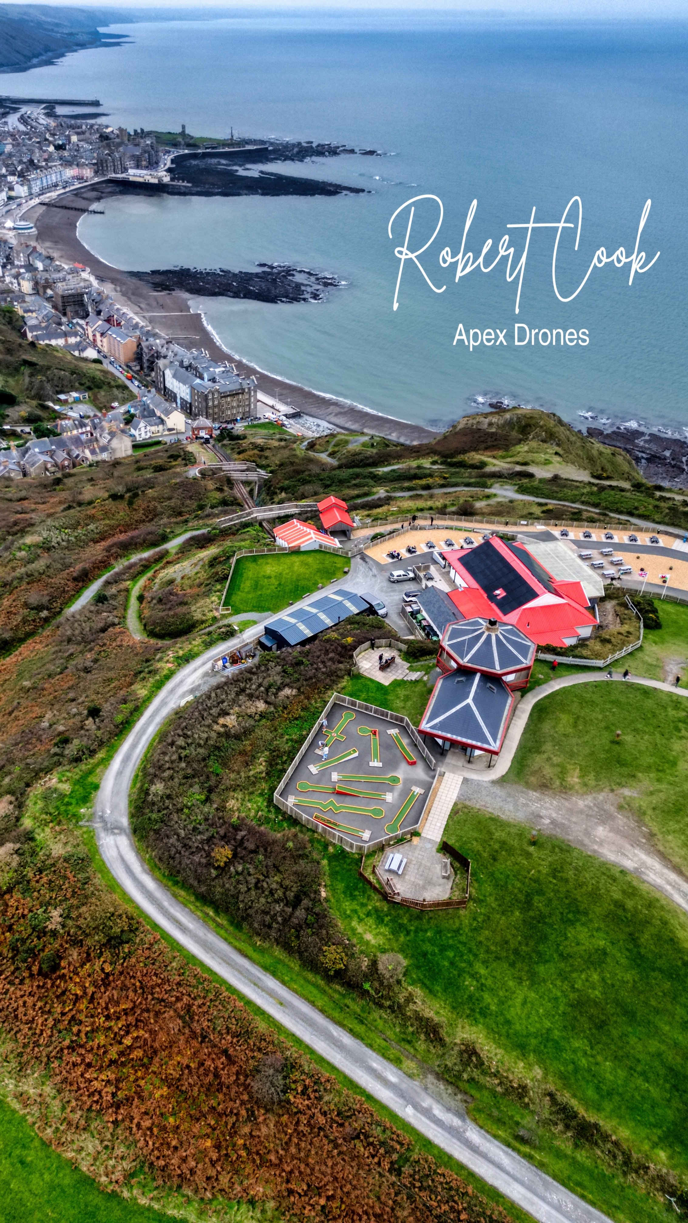 Wales Cliffside Cable car Seaside