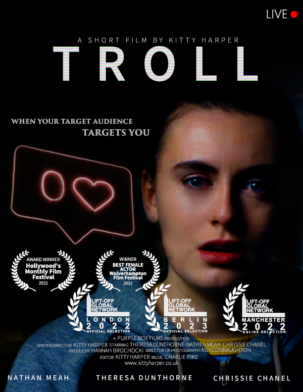 Psychological thriller about a media influencer who gets harassed by one of her creepy viewers.