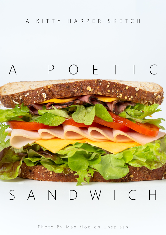 A lady orders an avant-garde sandwich in poetry form.
