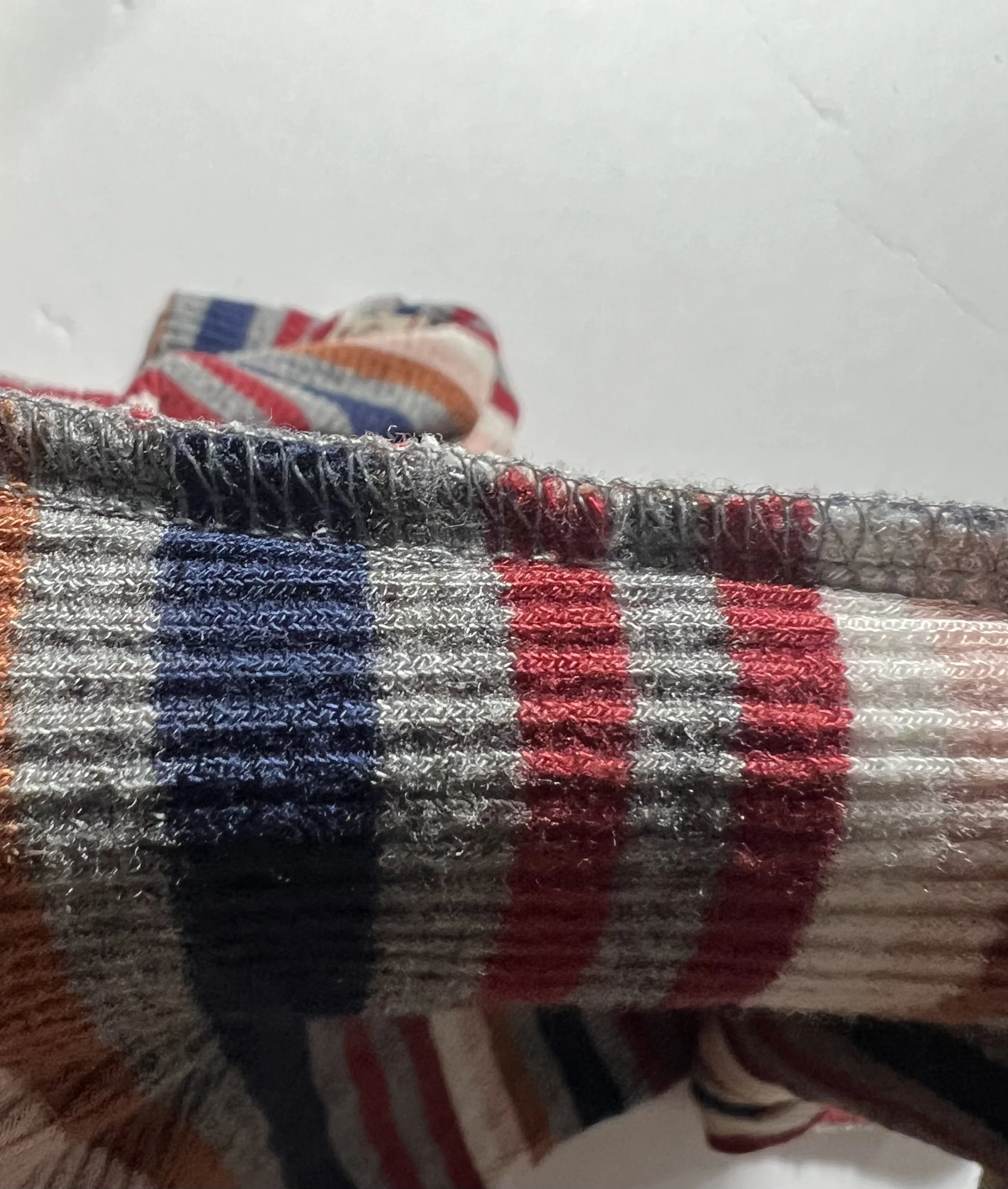 surged seam sweater cannot be used