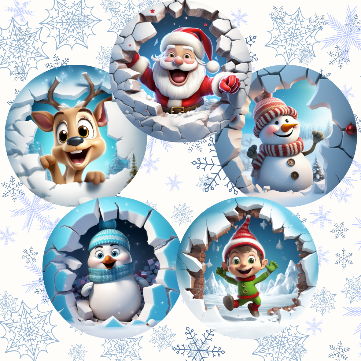 Christmas Cupcake Toppers (breakout)