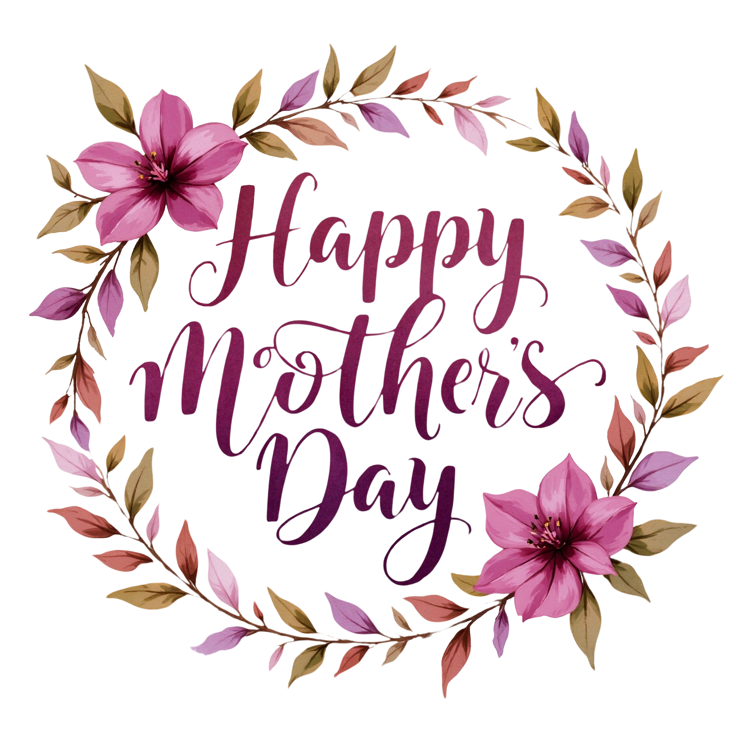 Mother`s Day Cupcake Toppers