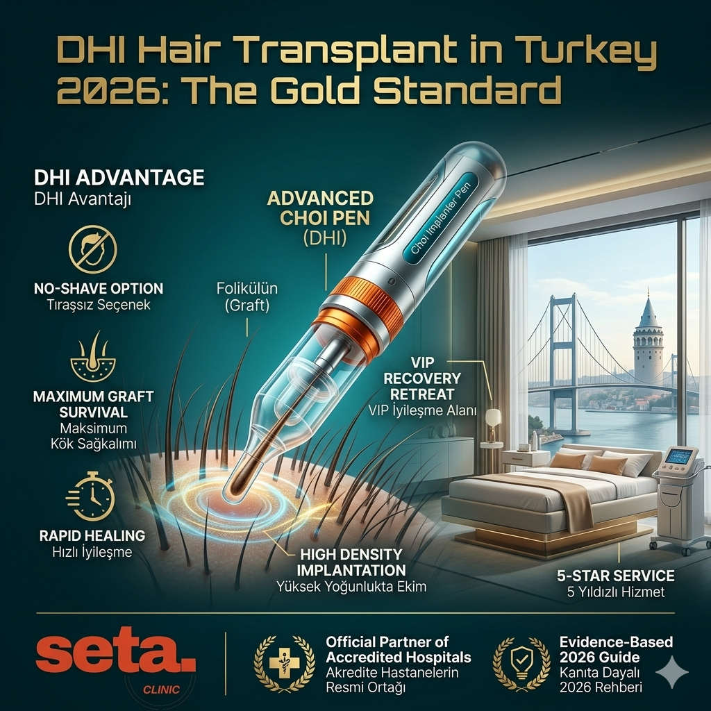 DHI Hair Transplant in Turkey 2026: The Gold Standard in High-Density Hair Restoration at Seta Clinic