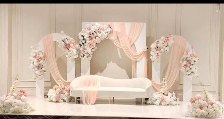 Blush Elegance Arch Stage