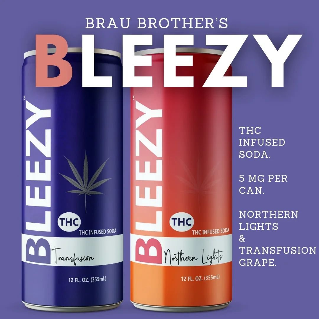 Introducing BLEEZY - Brau Brother's crafted THC Sodas.

Available starting this weekend at Hopfest 2024 in the Brau Brothers Taproom.