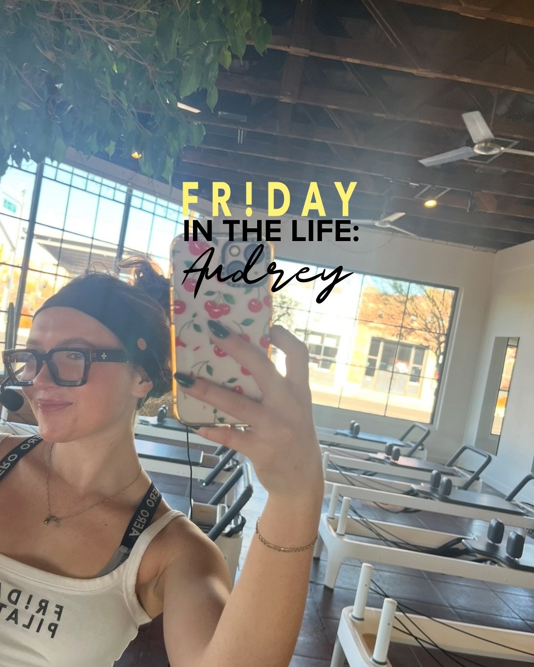 A little peek into our fave instructors favorite day... 🌼 Next up in our series, the adorable and amazing @audreyyl7 shows us how she Fridays! 

1. Taking advantage of summer with a slow morning ☀️

2. My go-to breakfast&hellip; yogurt bowls 🍓

3. 
